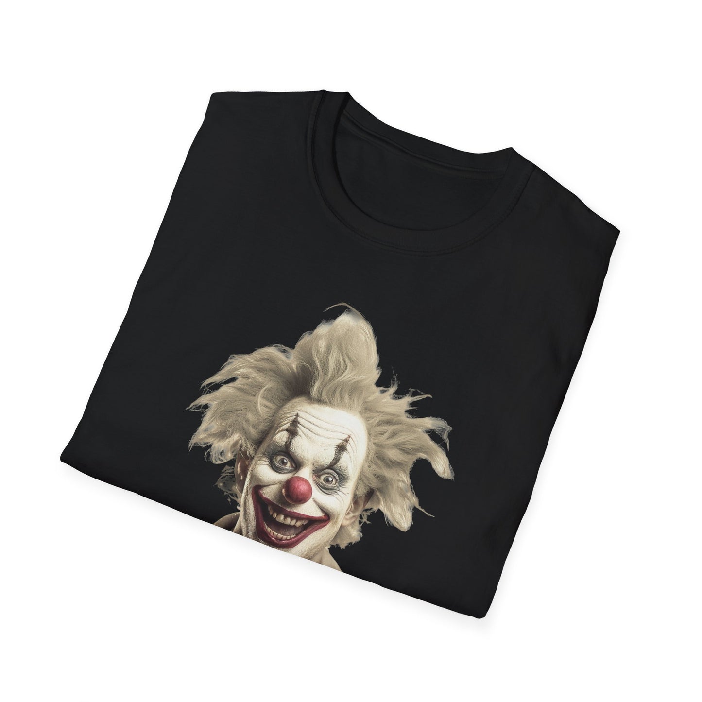 Clown Shirt, T Shirt with Clown, Funny Man Shirt, Tee Shirt with Funny Man, Circus Shirt, Shirt with Circus, Scary Man Shirt, Shirt with Scary Man