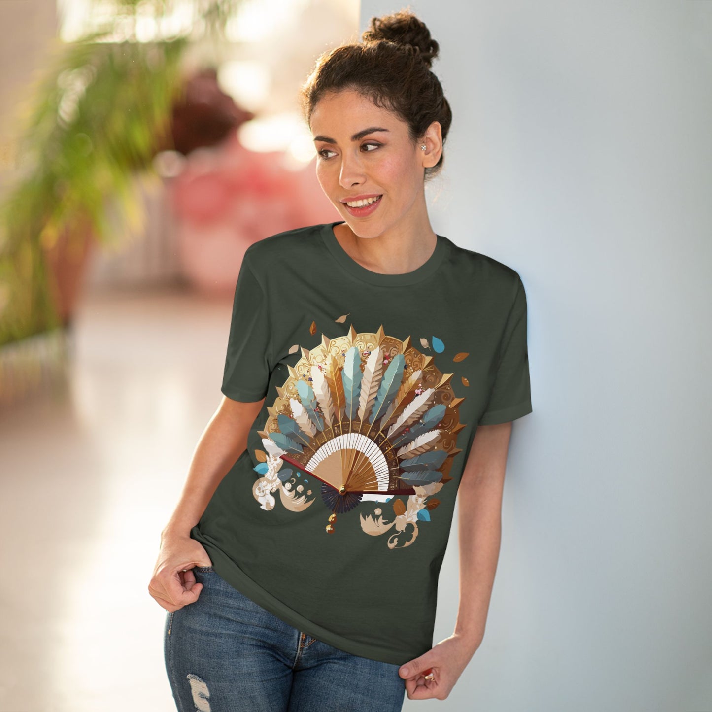 Organic T-shirt with Fan