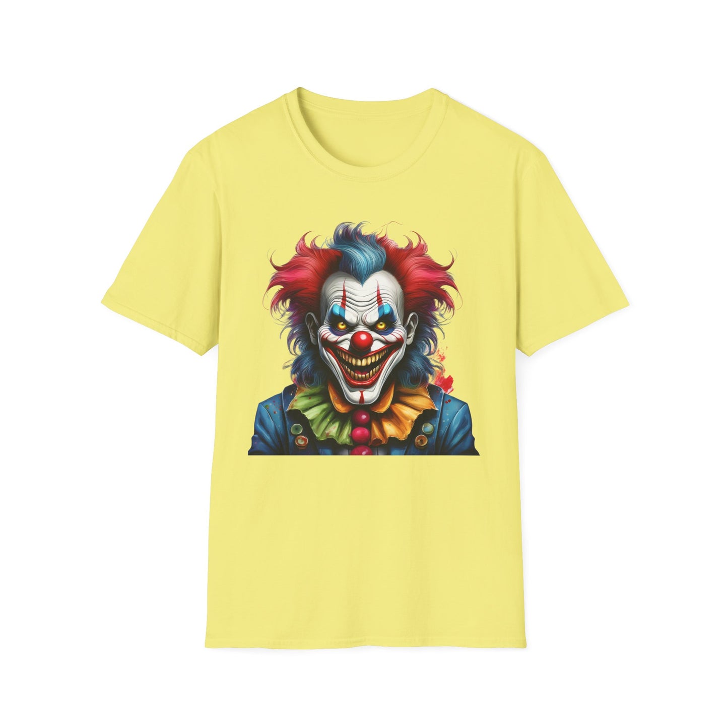 Clown Shirt, T Shirt with Clown, Funny Man Shirt, Tee Shirt with Funny Man, Circus Shirt, Shirt with Circus, Scary Man Shirt, Shirt with Scary Man