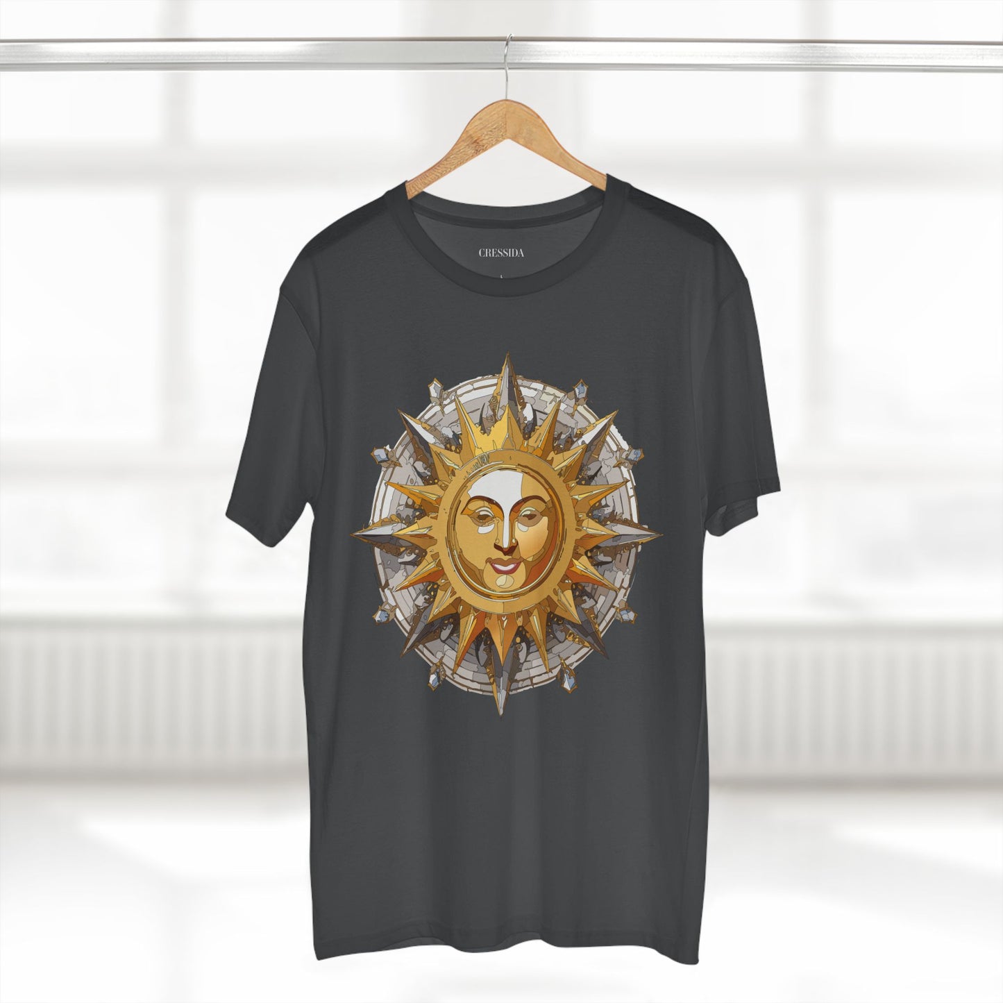 Sun Shirt, Shirt with Sun, Tee Shirt with Gold Sun