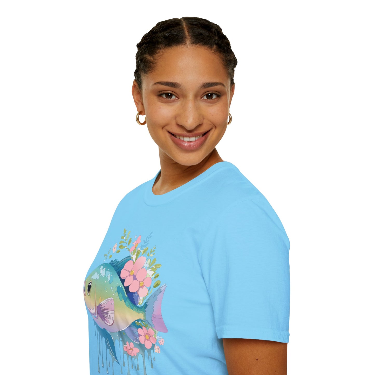 Fish Art Design Shirt, T Shirt with Fish, Graphic Shirt, Tee Shirt with Graphic Design, Shirt with Fish Graphic Art