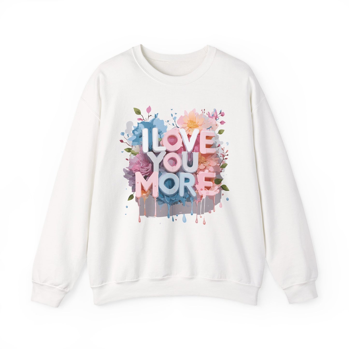 Floral Love Sweatshirt, Valentine's Day Sweatshirt, Love Flower Sweatshirt