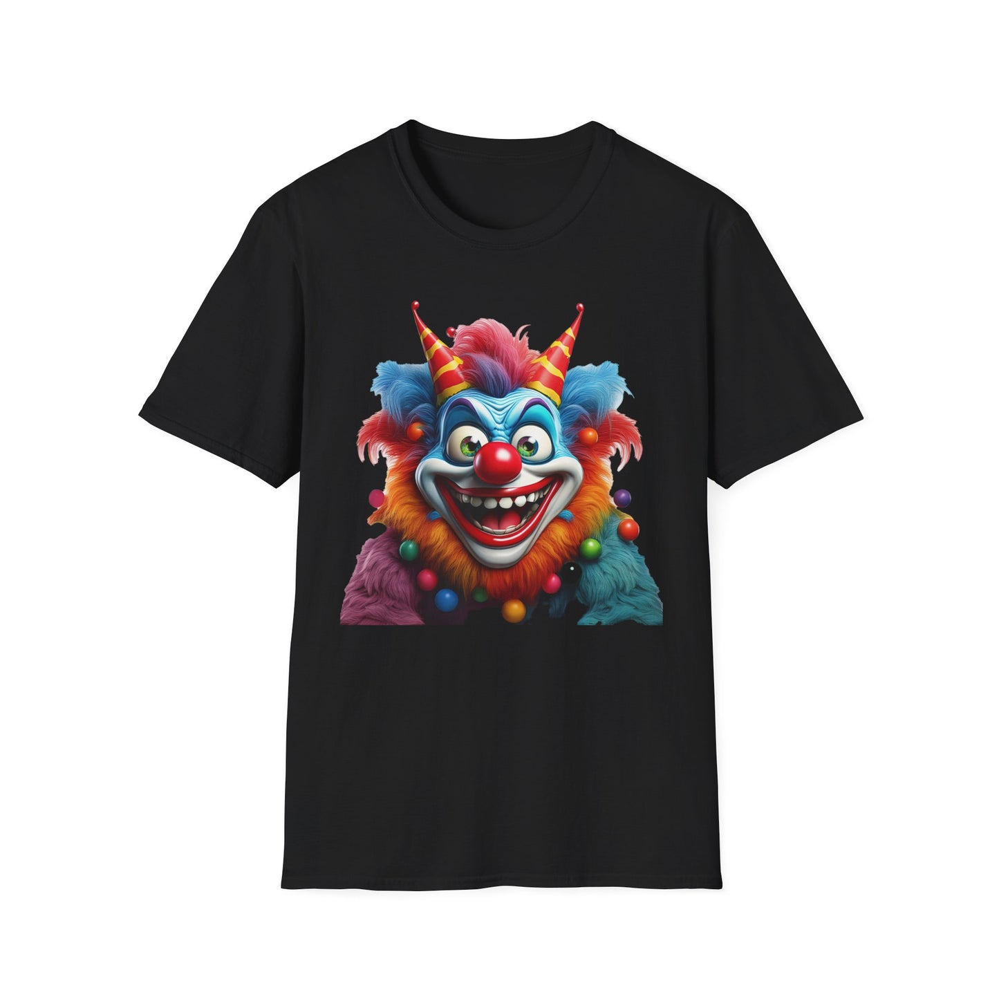 Clown Shirt, T Shirt with Clown, Funny Man Shirt, Tee Shirt with Funny Man, Circus Shirt, Shirt with Circus, Scary Man Shirt, Shirt with Scary Man