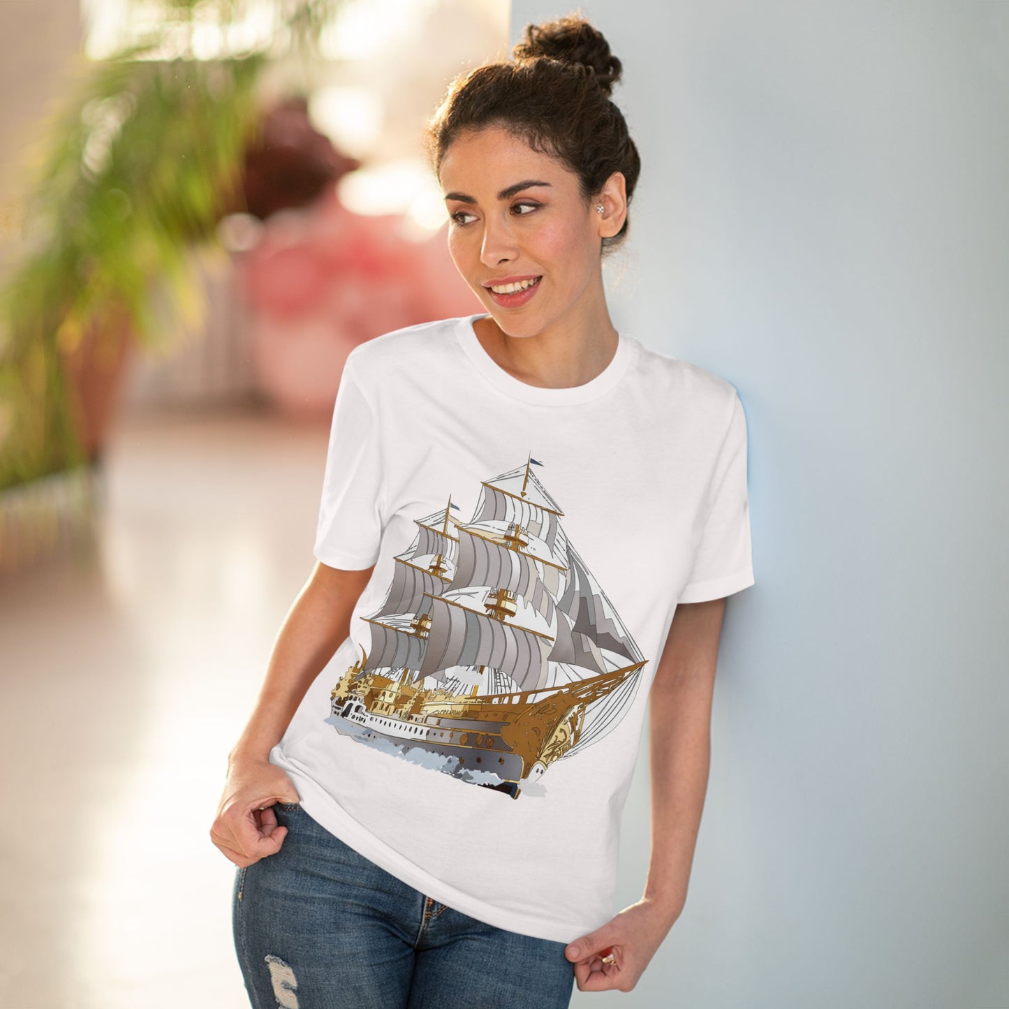 Organic T-shirt with Ship