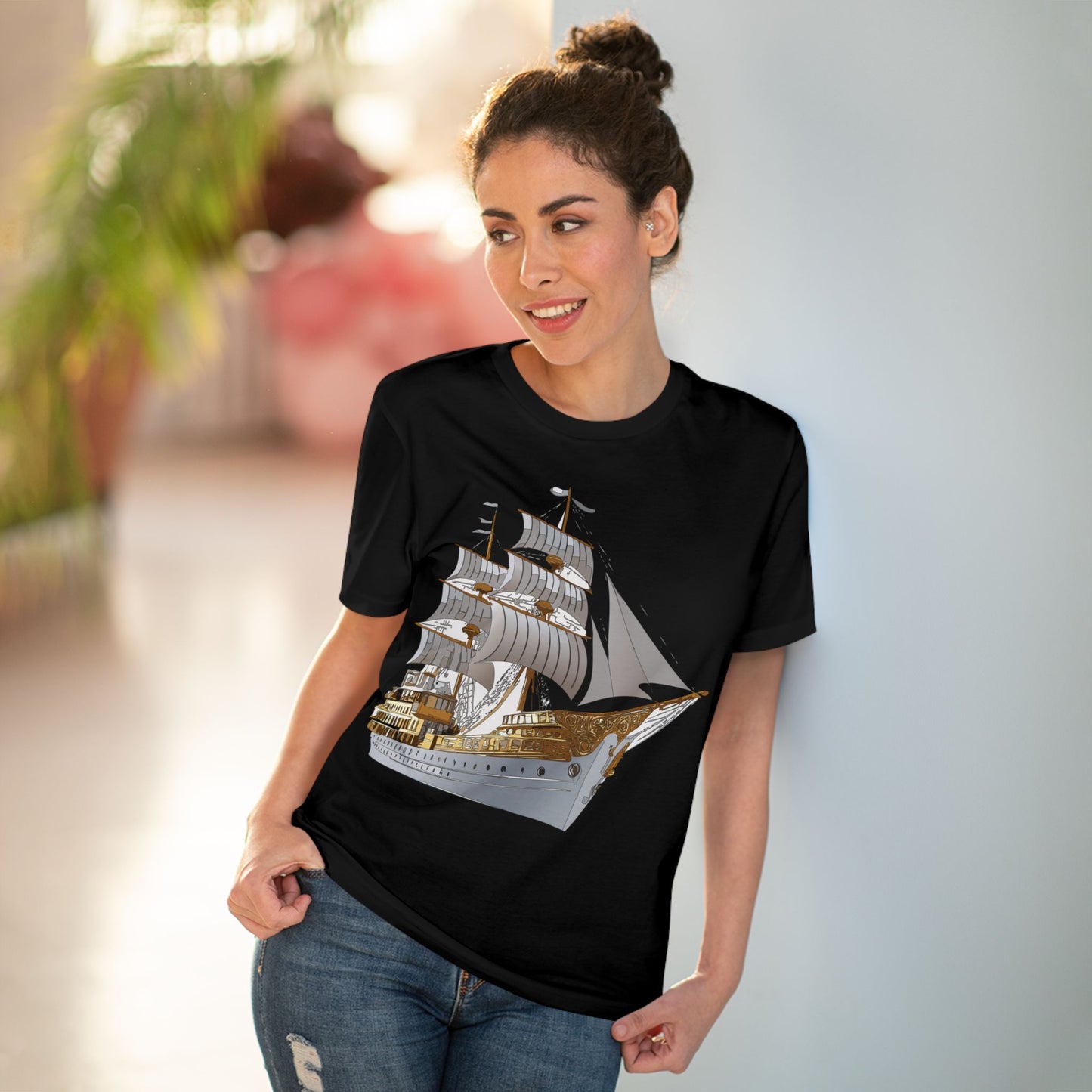 Organic T-shirt with Ship