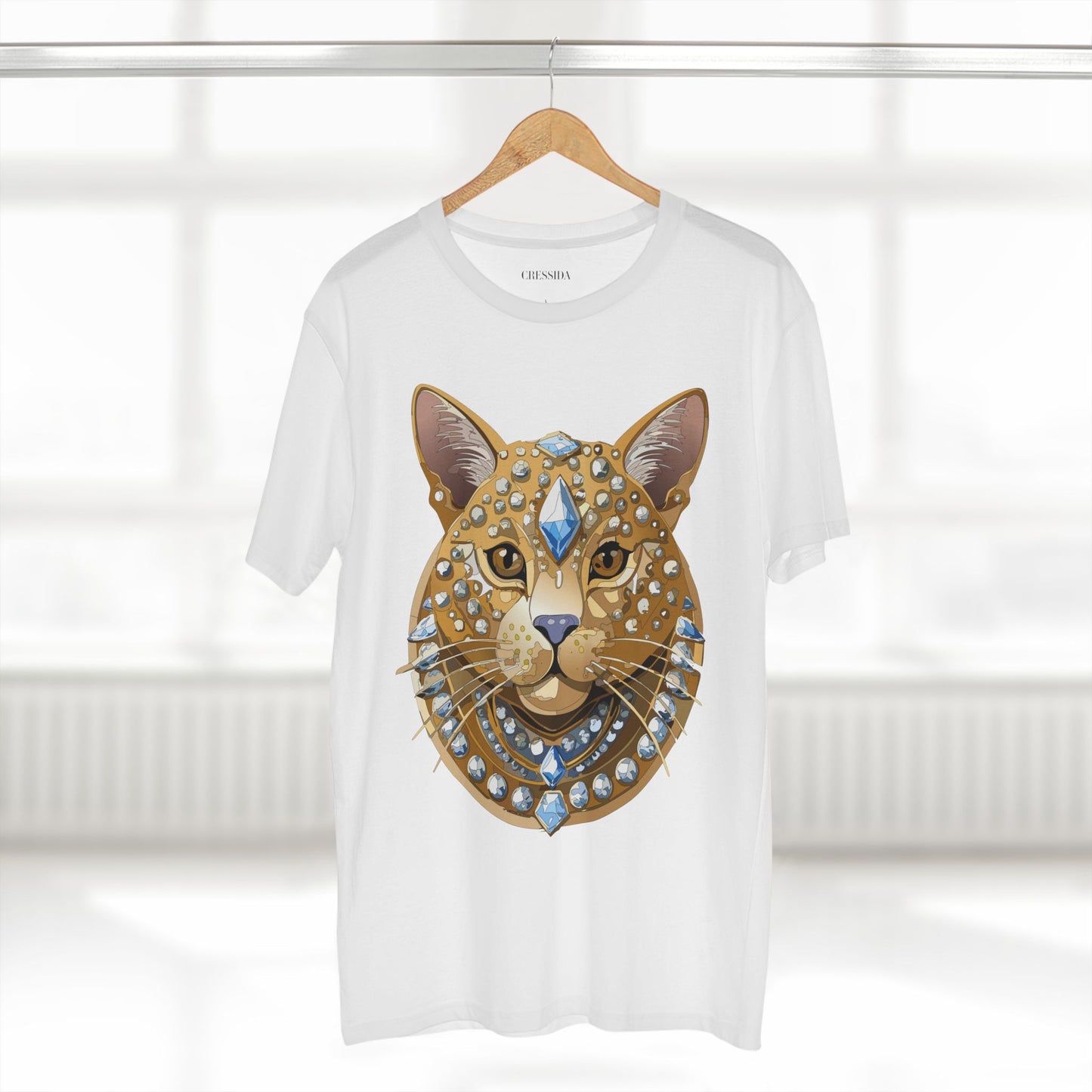 Unisex Premium Cotton Tee Shirt With Antique Animal Medallion Design