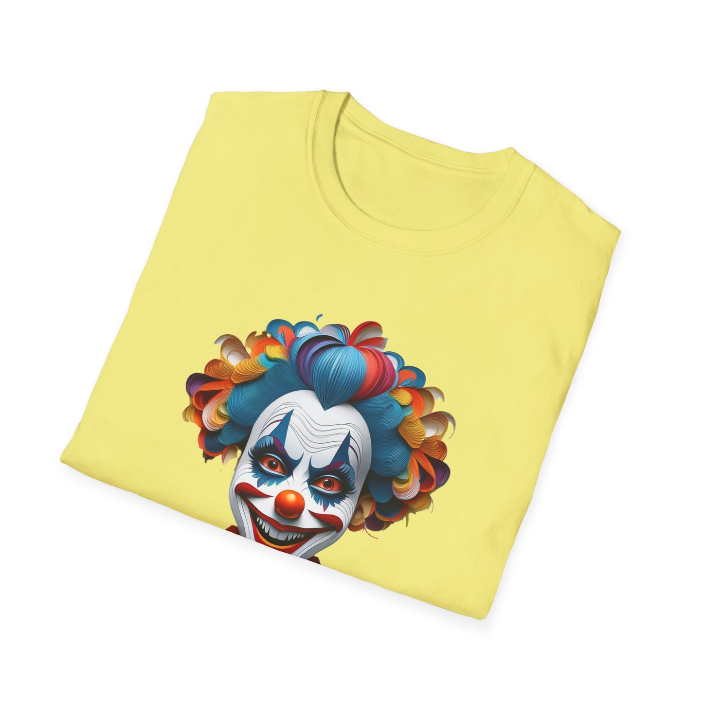 Clown Shirt, T Shirt with Clown, Funny Man Shirt, Tee Shirt with Funny Man, Circus Shirt, Shirt with Circus, Scary Man Shirt, Shirt with Scary Man