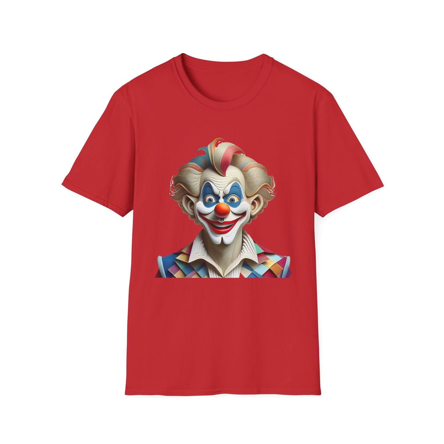 Clown Shirt, T Shirt with Clown, Funny Man Shirt, Tee Shirt with Funny Man, Circus Shirt, Shirt with Circus, Scary Man Shirt, Shirt with Scary Man