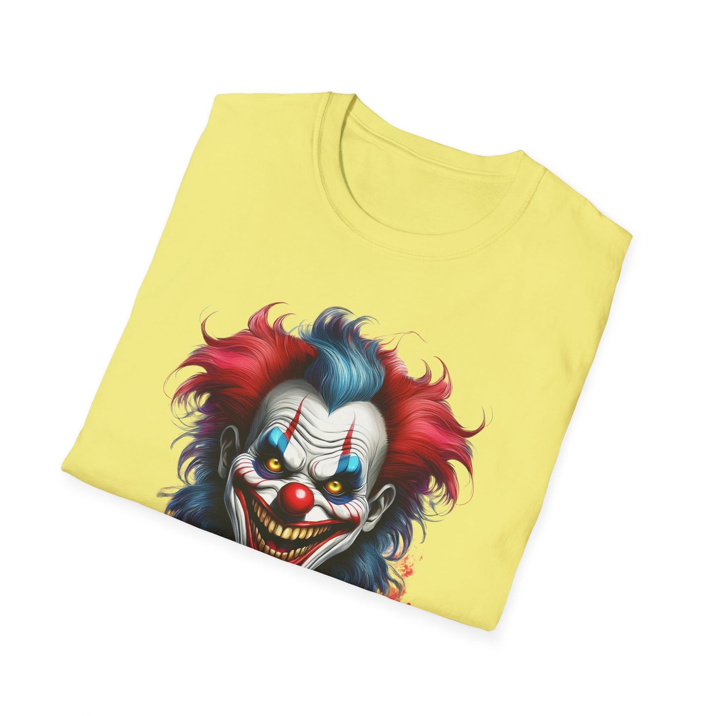 Clown Shirt, T Shirt with Clown, Funny Man Shirt, Tee Shirt with Funny Man, Circus Shirt, Shirt with Circus, Scary Man Shirt, Shirt with Scary Man