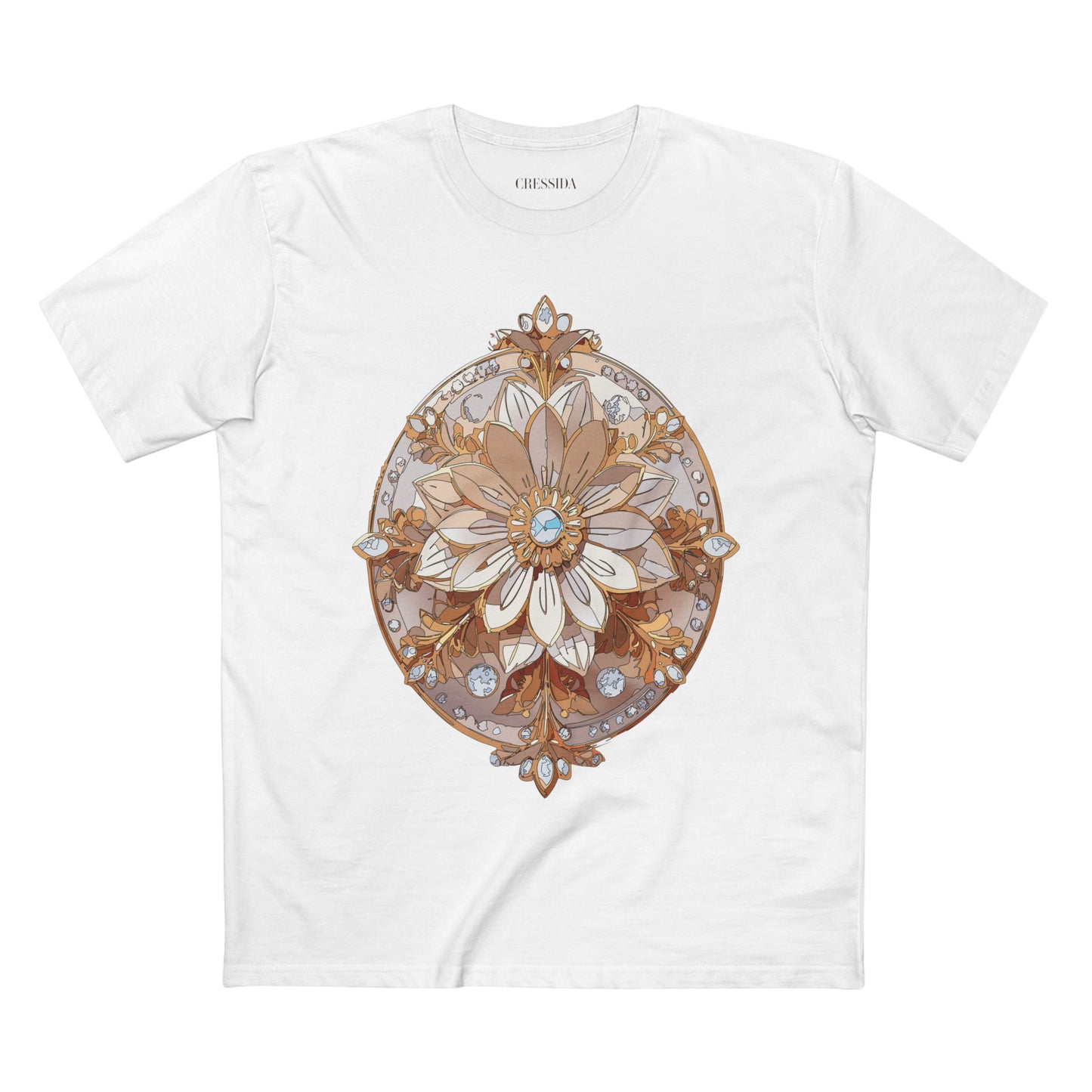 Floral Shirt, Shirt with Flower, Tee Shirt with Antique Flower