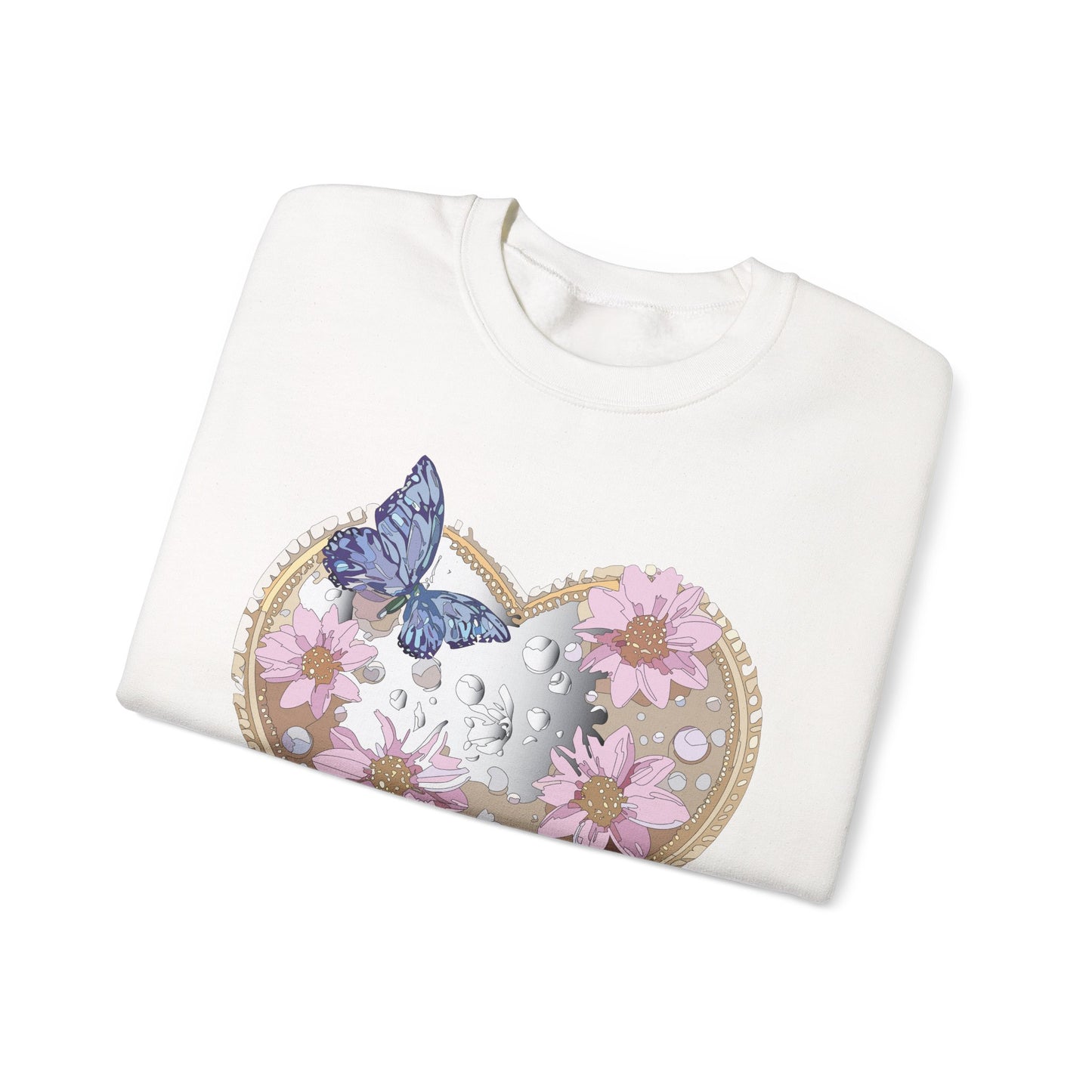 Floral Heart Sweatshirt, Floral Love Sweatshirt, Valentine's Day Sweatshirt, Heart Floral Sweatshirt