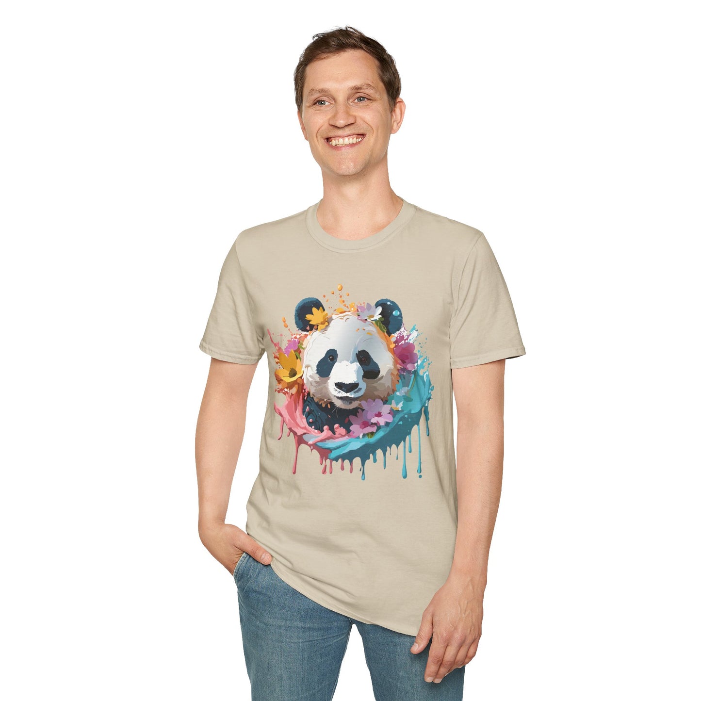 Panda Shirt, T Shirt with Panda, Animal Shirt, Tee Shirt with Animals