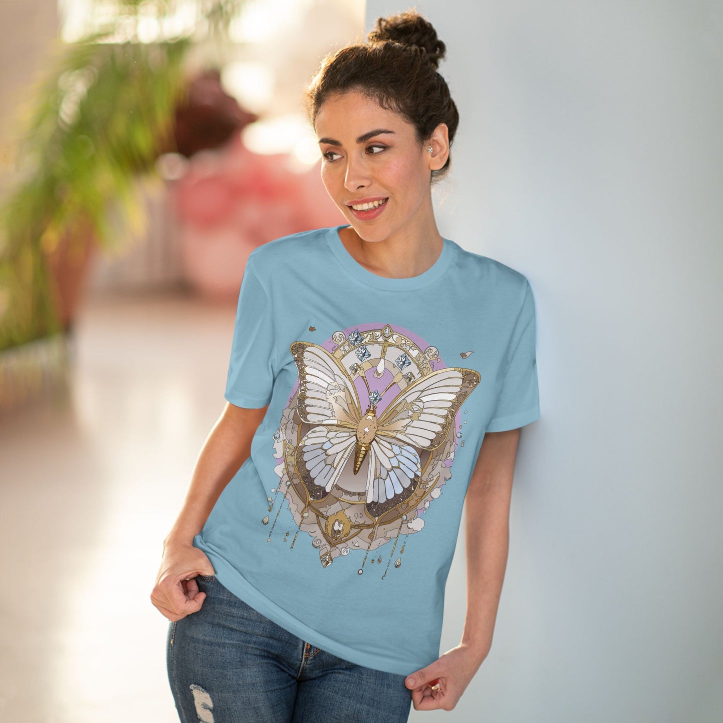 Organic T-shirt with Butterfly