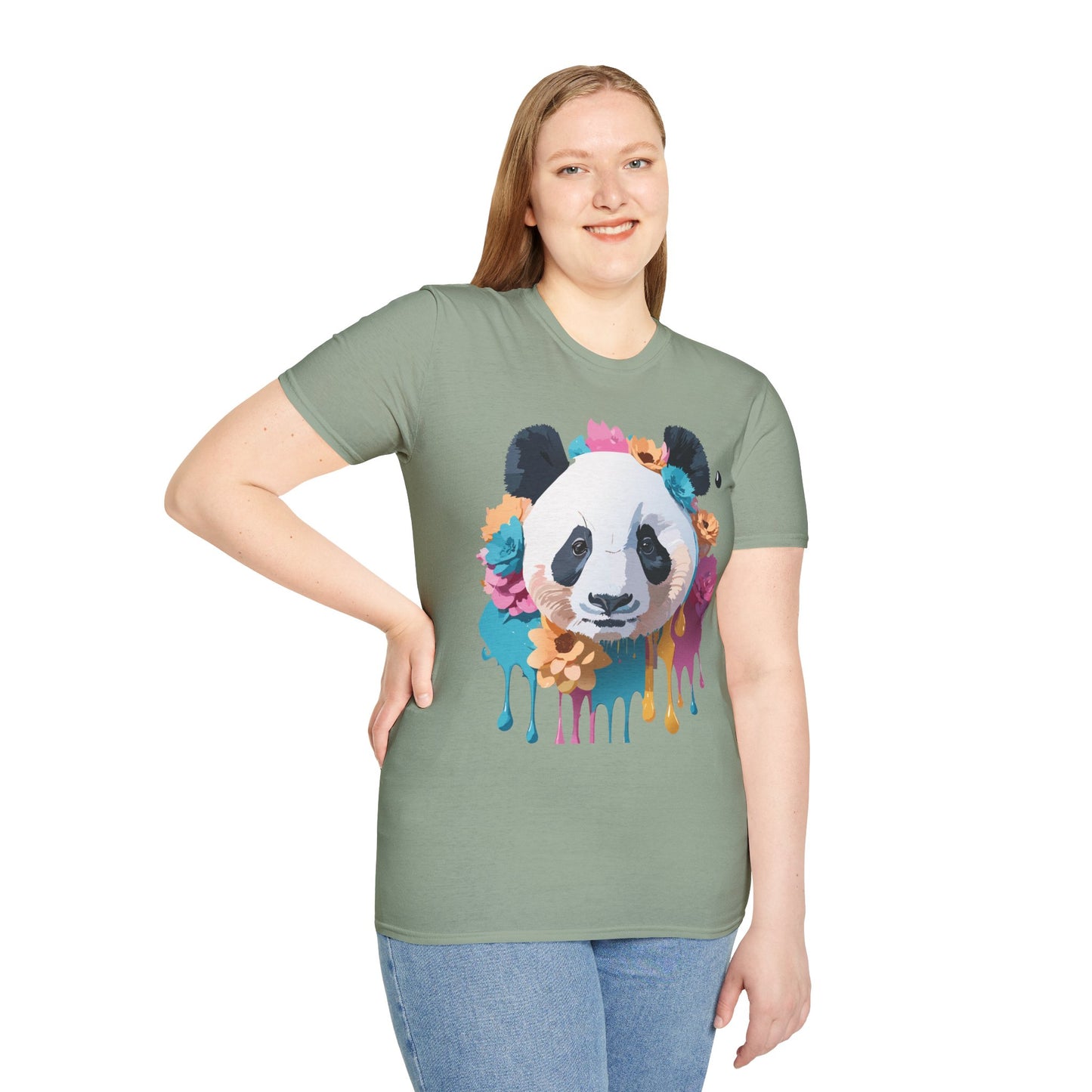 Panda Shirt, T Shirt with Panda, Animal Shirt, Tee Shirt with Animals