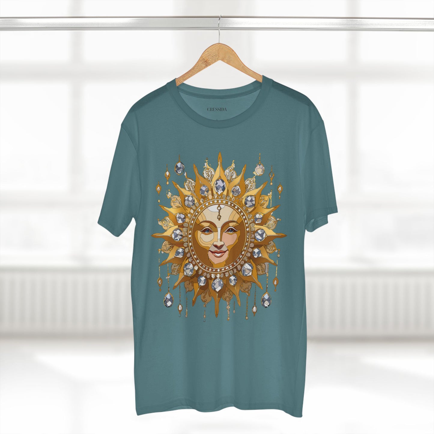 Sun Shirt, Shirt with Sun, Tee Shirt with Gold Sun