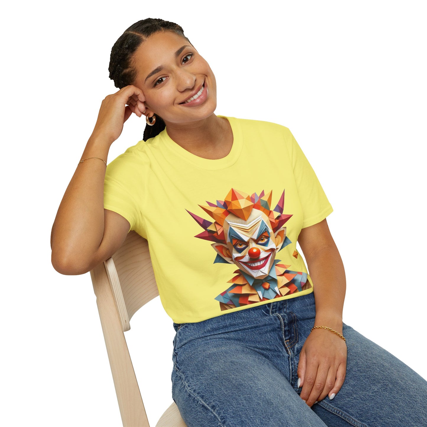 Clown Shirt, T Shirt with Clown, Funny Man Shirt, Tee Shirt with Funny Man, Circus Shirt, Shirt with Circus, Scary Man Shirt, Shirt with Scary Man