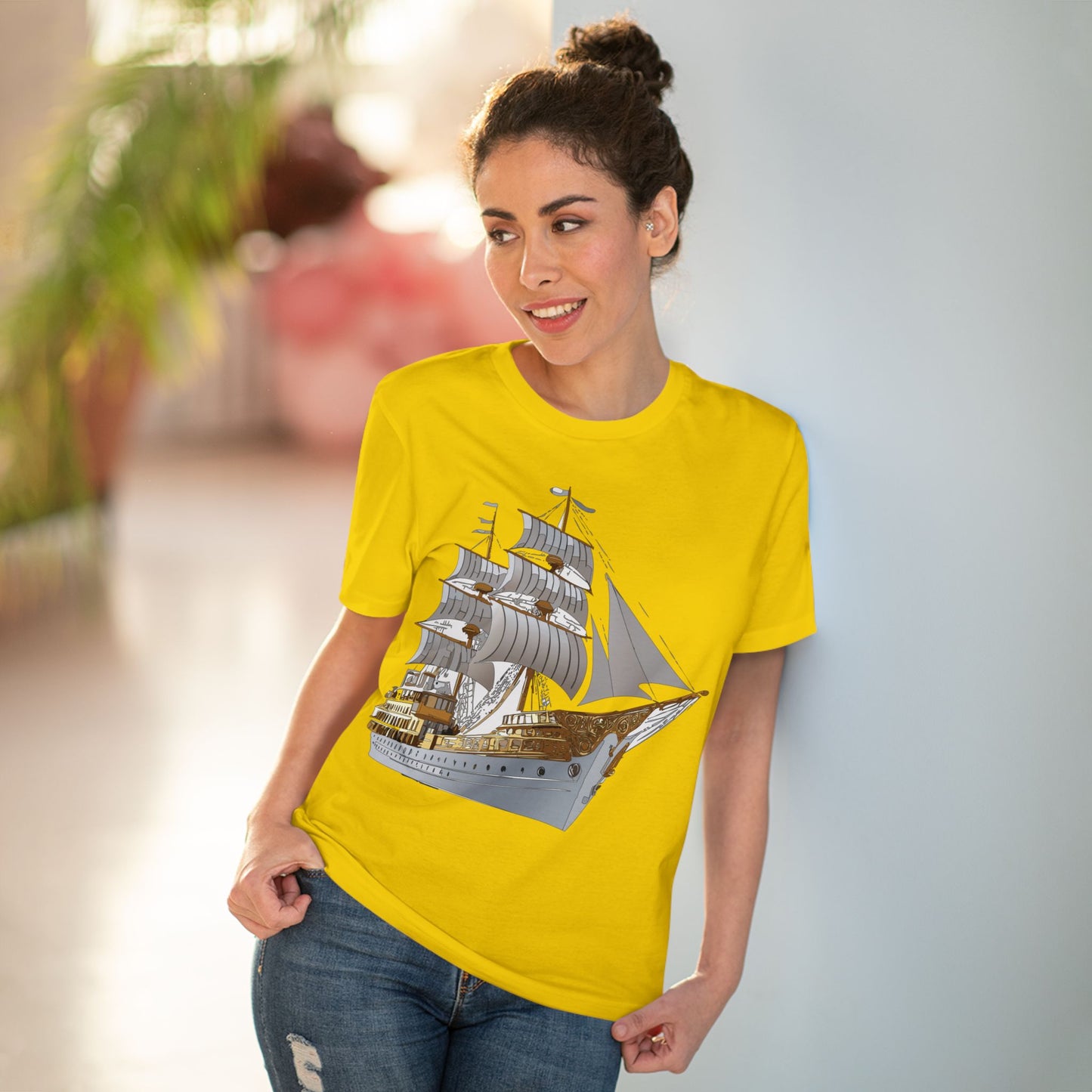 Organic T-shirt with Ship