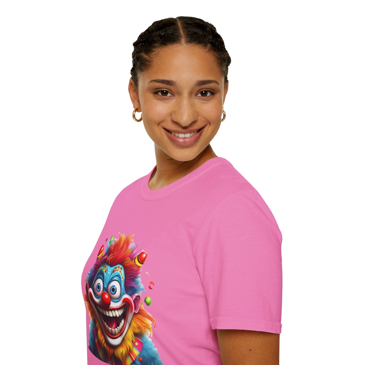 Clown Shirt, T Shirt with Clown, Funny Man Shirt, Tee Shirt with Funny Man, Circus Shirt, Shirt with Circus, Scary Man Shirt, Shirt with Scary Man