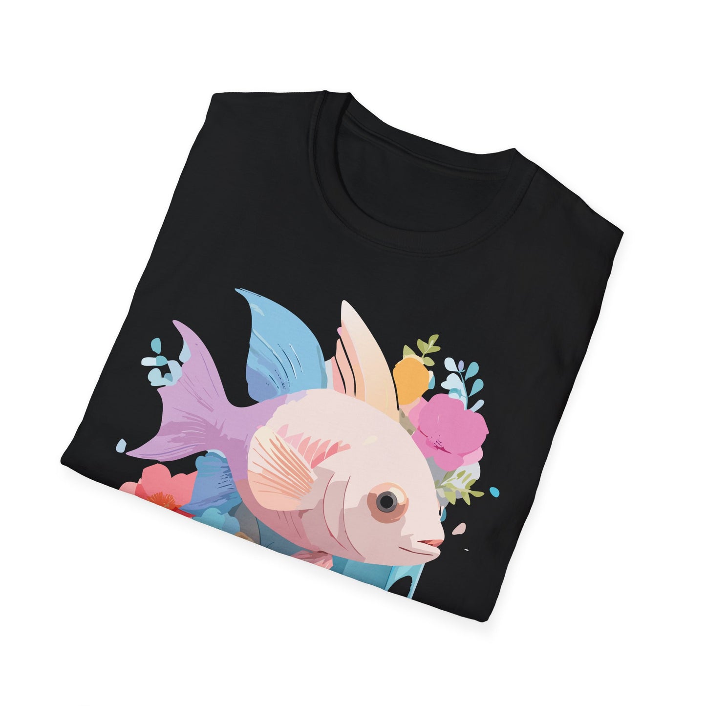 Fish Art Design Shirt, T Shirt with Fish, Graphic Shirt, Tee Shirt with Graphic Design, Shirt with Fish Graphic Art