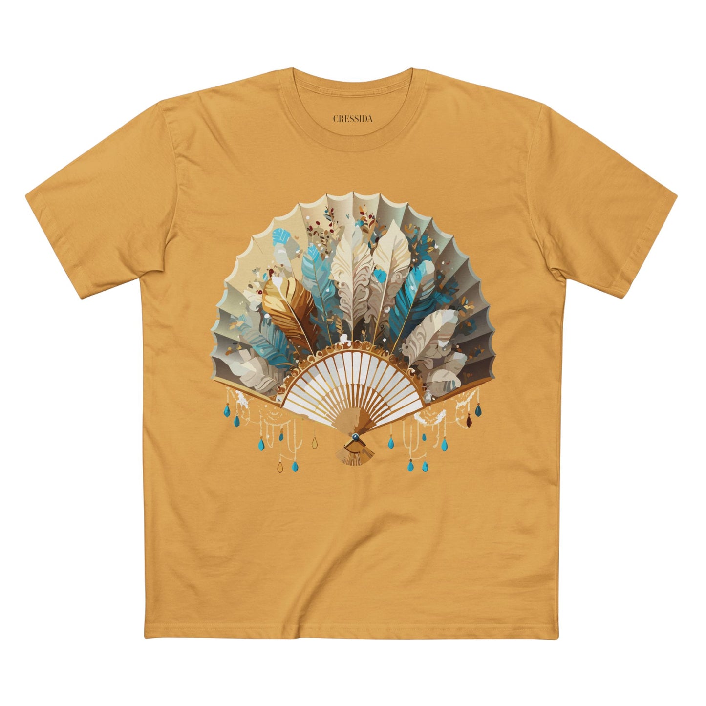 Fan shirt, Shirt with Fan, Tee Shirt with Antique Fan