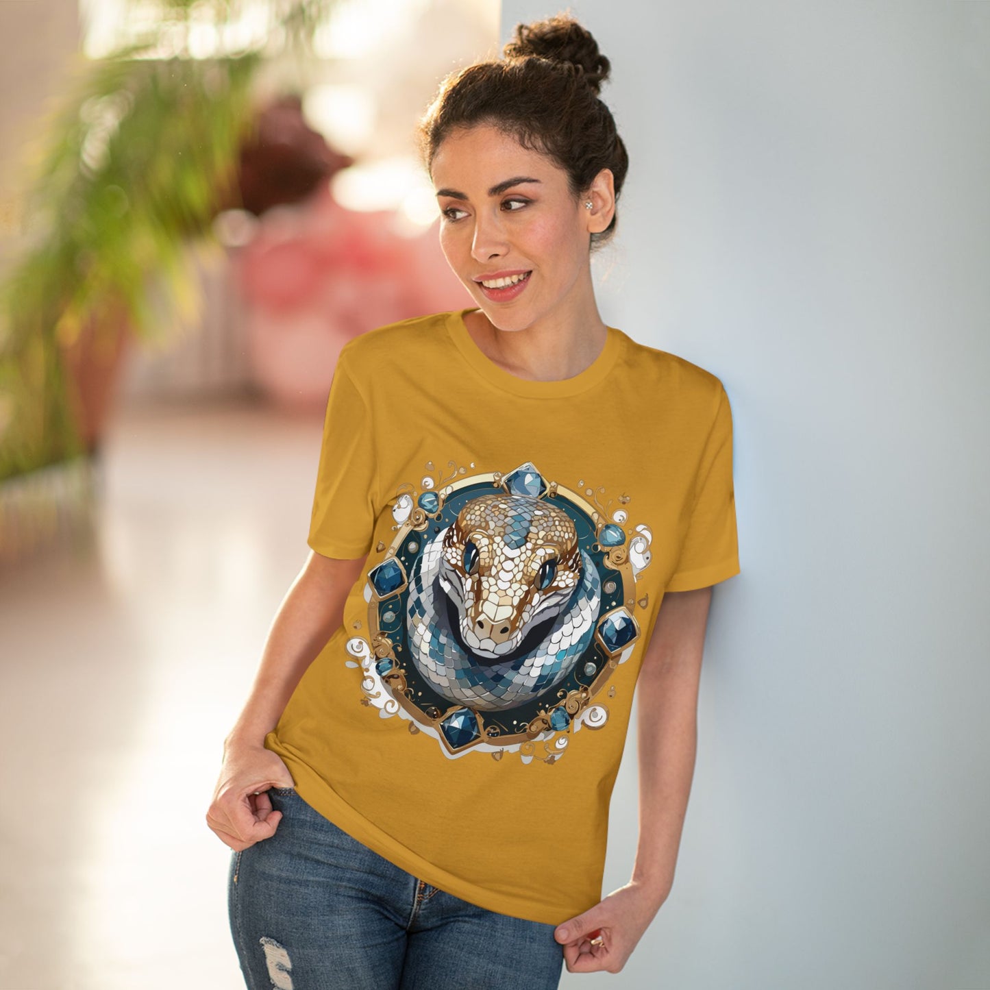 Organic T-shirt with Animals - Python