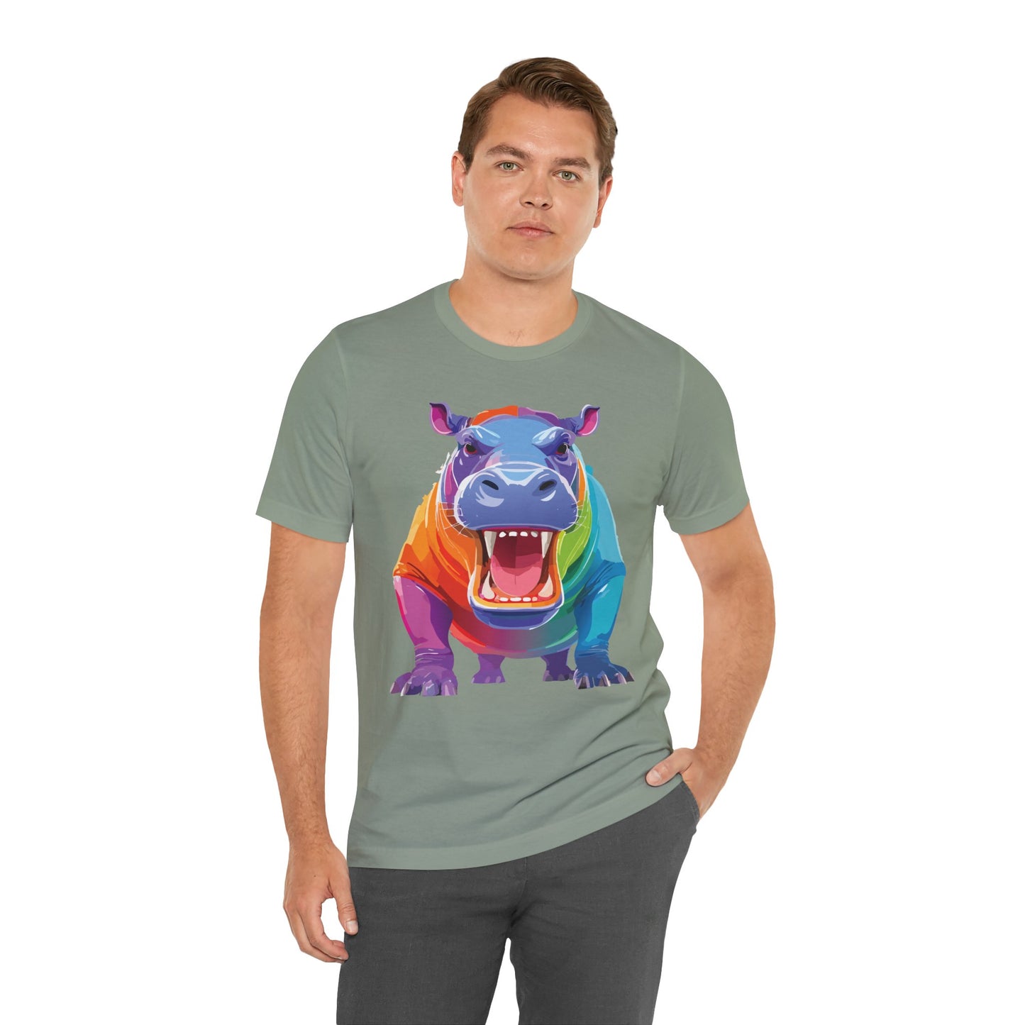 Unisex Animal Shirt, Tee Shirt with Animals, Art Design Tee Shirt, Wild Animals Shirt