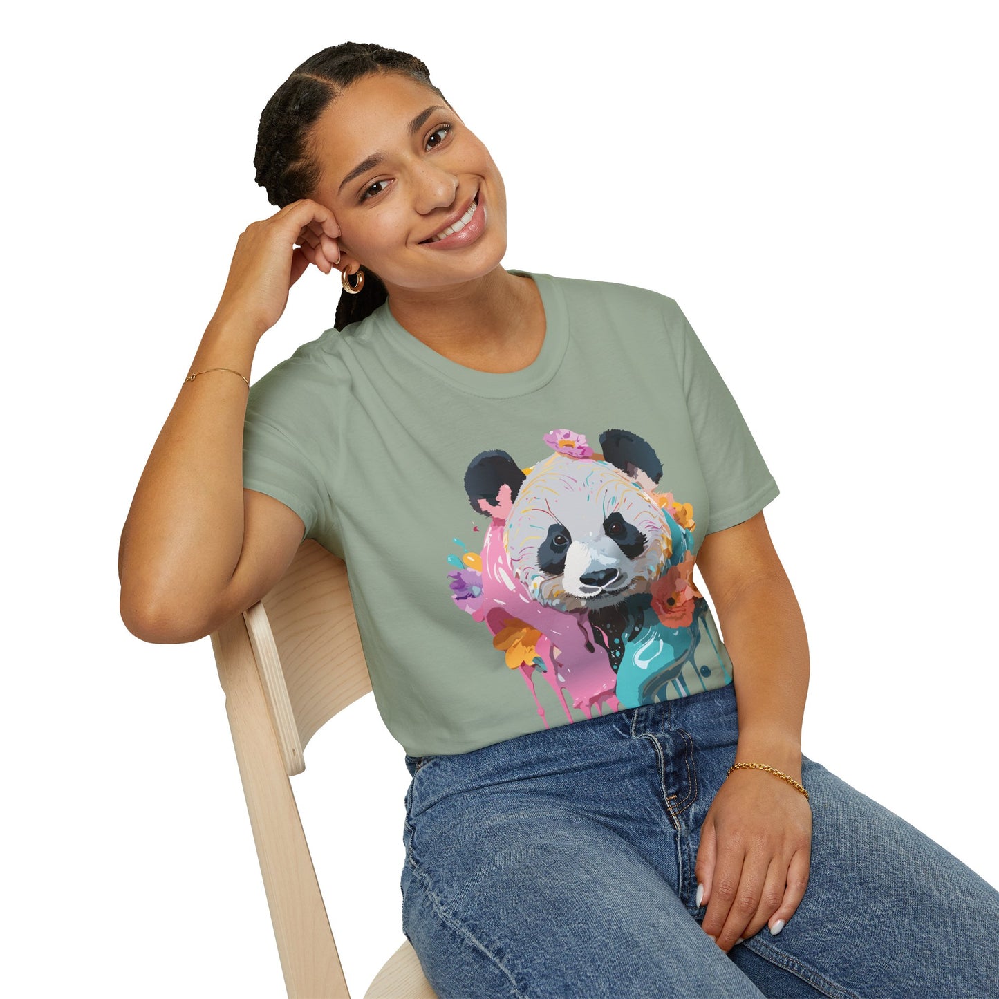 Panda Shirt, T Shirt with Panda, Animal Shirt, Tee Shirt with Animals