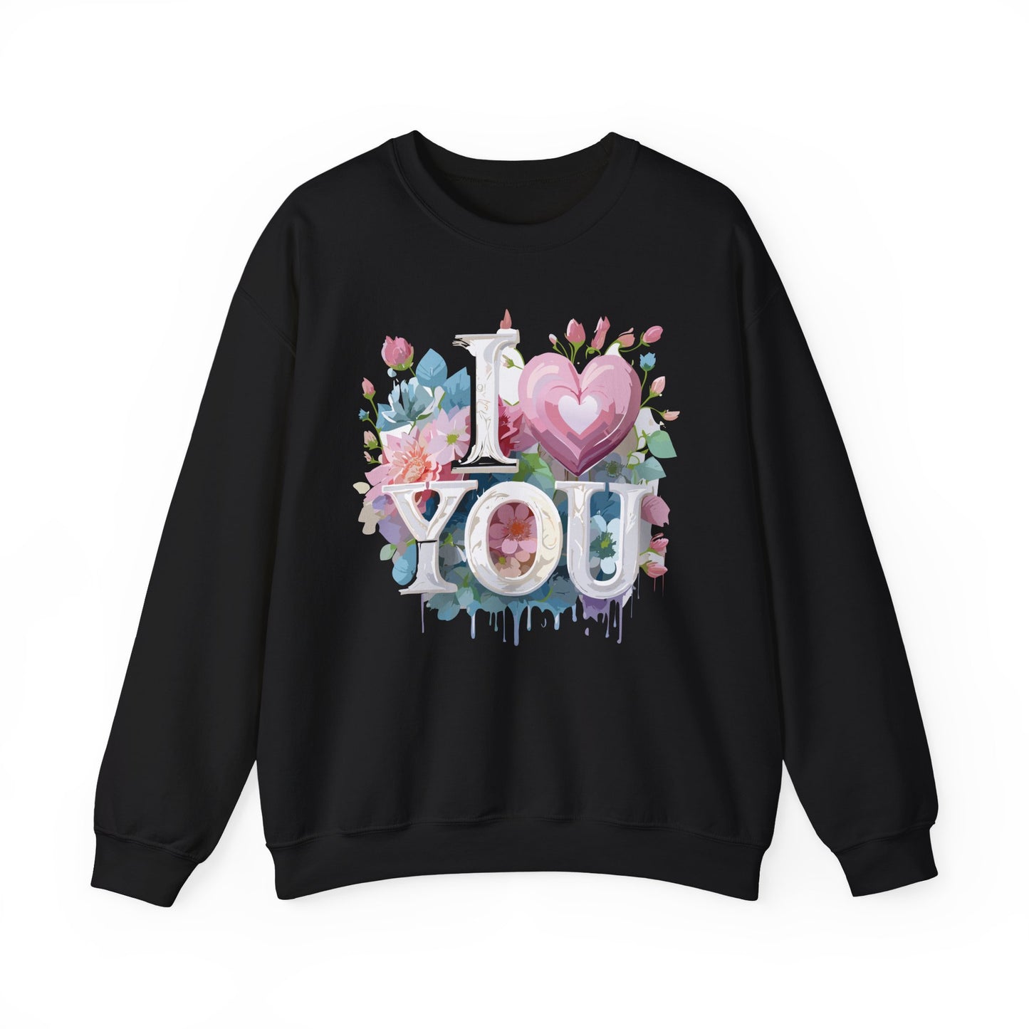 Floral Love Sweatshirt, Valentine's Day Sweatshirt, Love Flower Sweatshirt