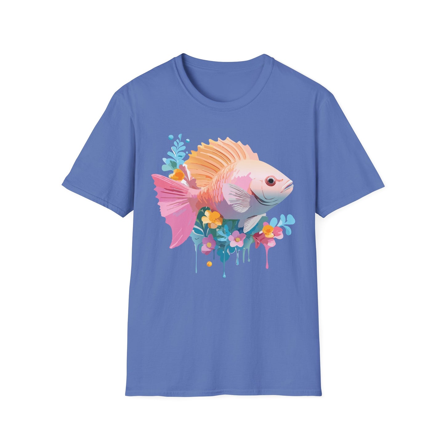 Fish Art Design Shirt, T Shirt with Fish, Graphic Shirt, Tee Shirt with Graphic Design, Shirt with Fish Graphic Art