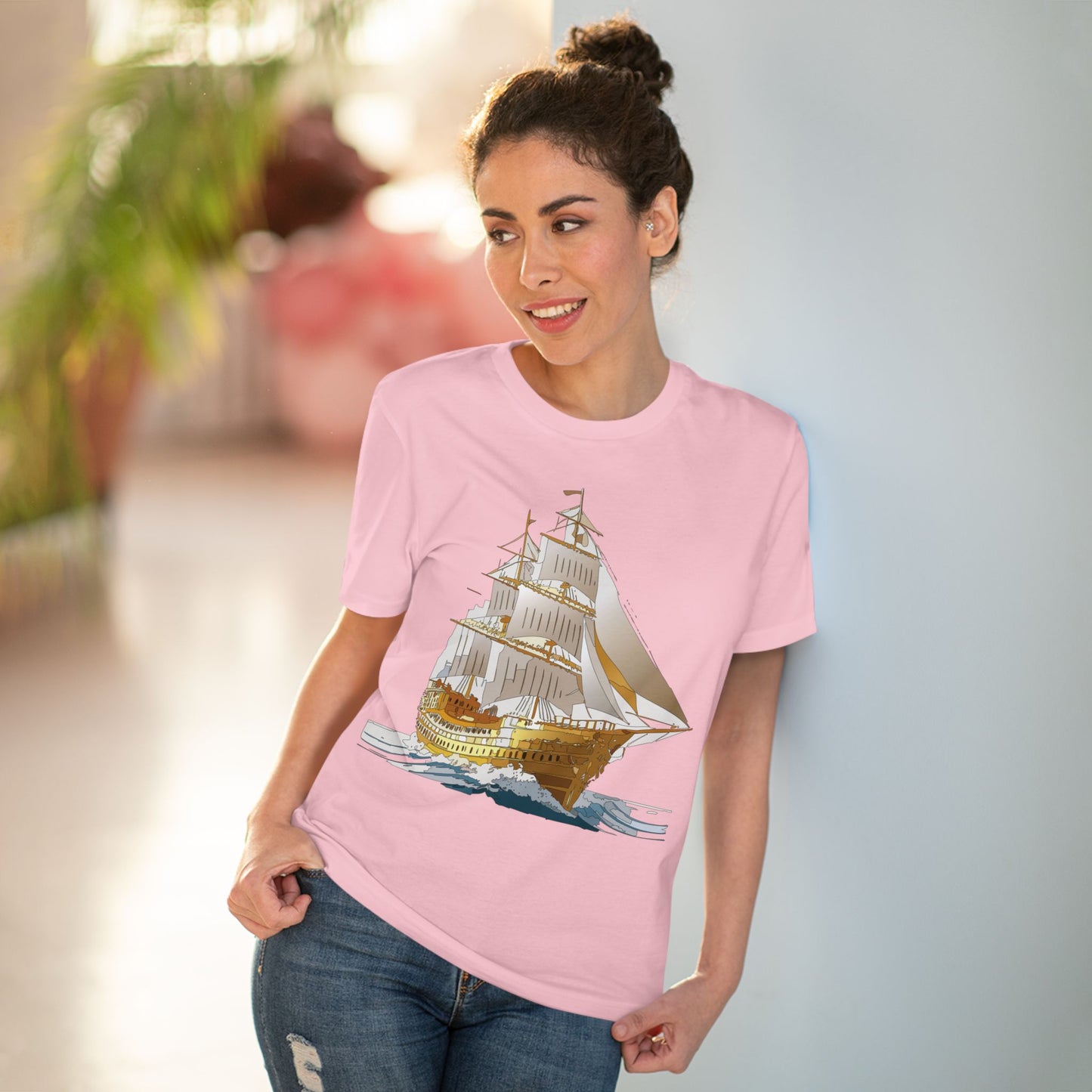 Organic T-shirt with Ship