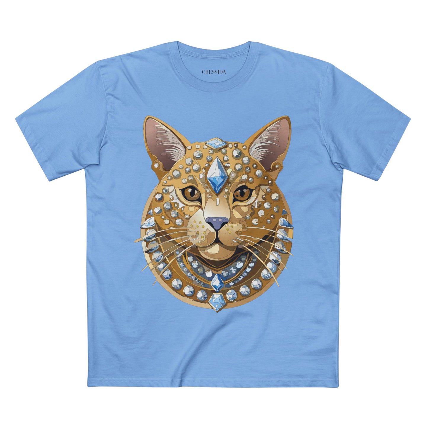 Unisex Premium Cotton Tee Shirt With Antique Animal Medallion Design