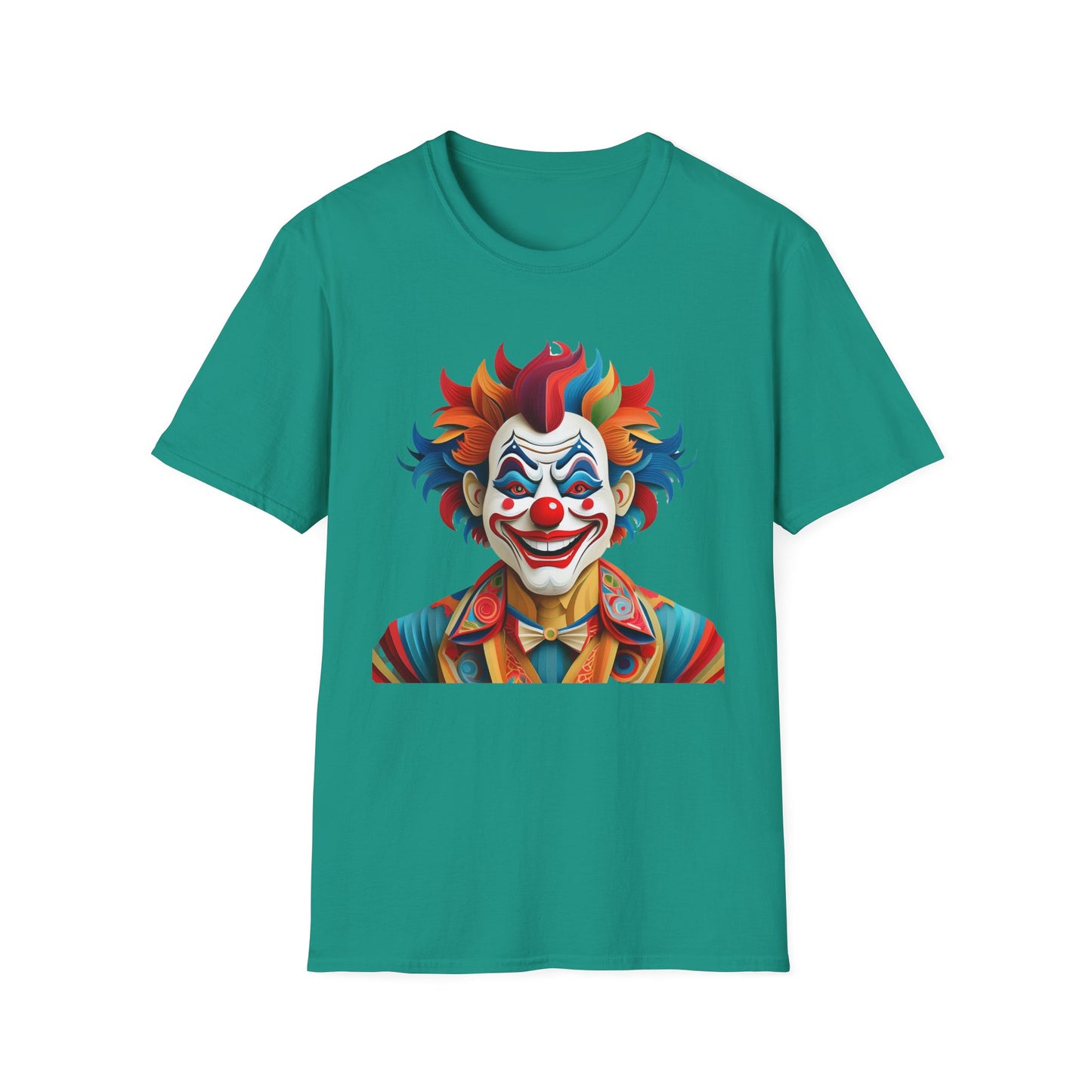 Clown Shirt, T Shirt with Clown, Funny Man Shirt, Tee Shirt with Funny Man, Circus Shirt, Shirt with Circus, Scary Man Shirt, Shirt with Scary Man