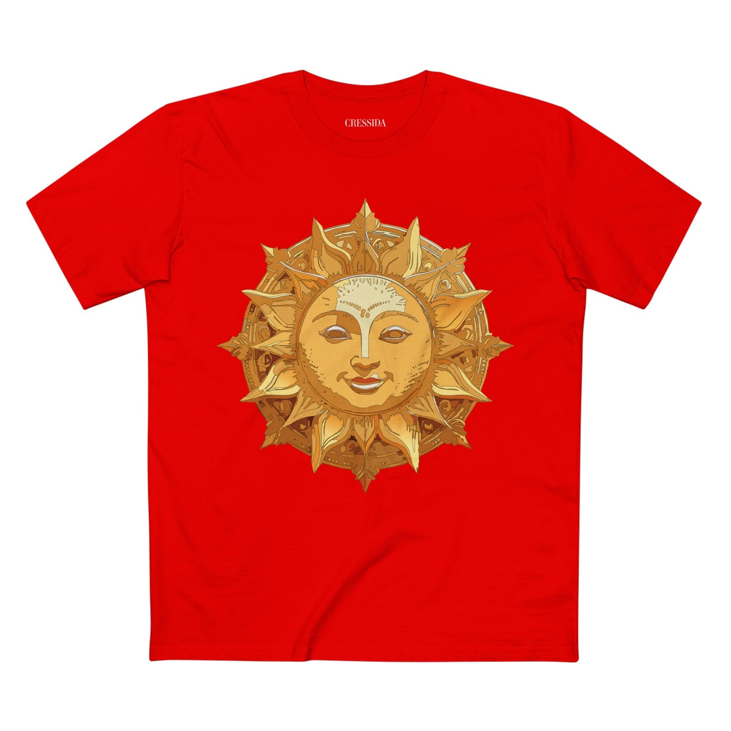 Sun Shirt, Shirt with Sun, Tee Shirt with Gold Sun