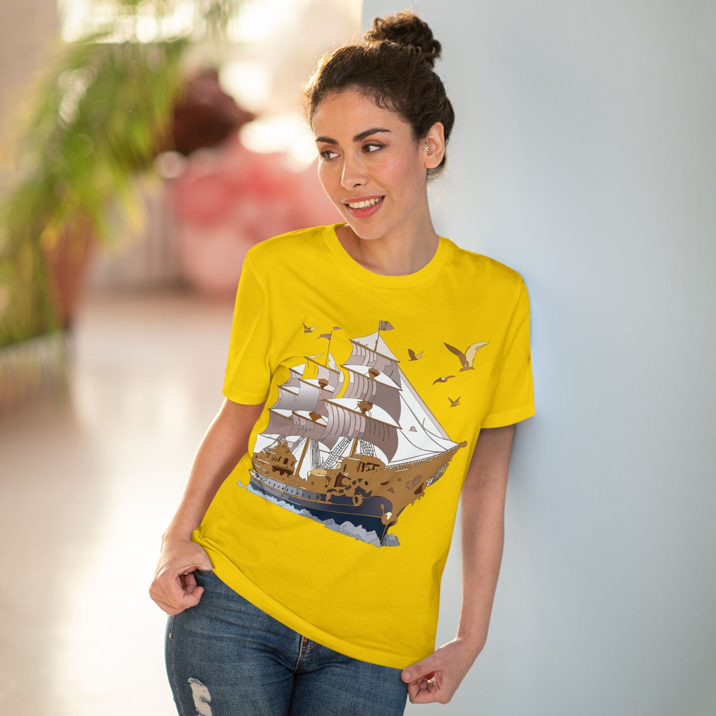 Organic T-shirt with Ship