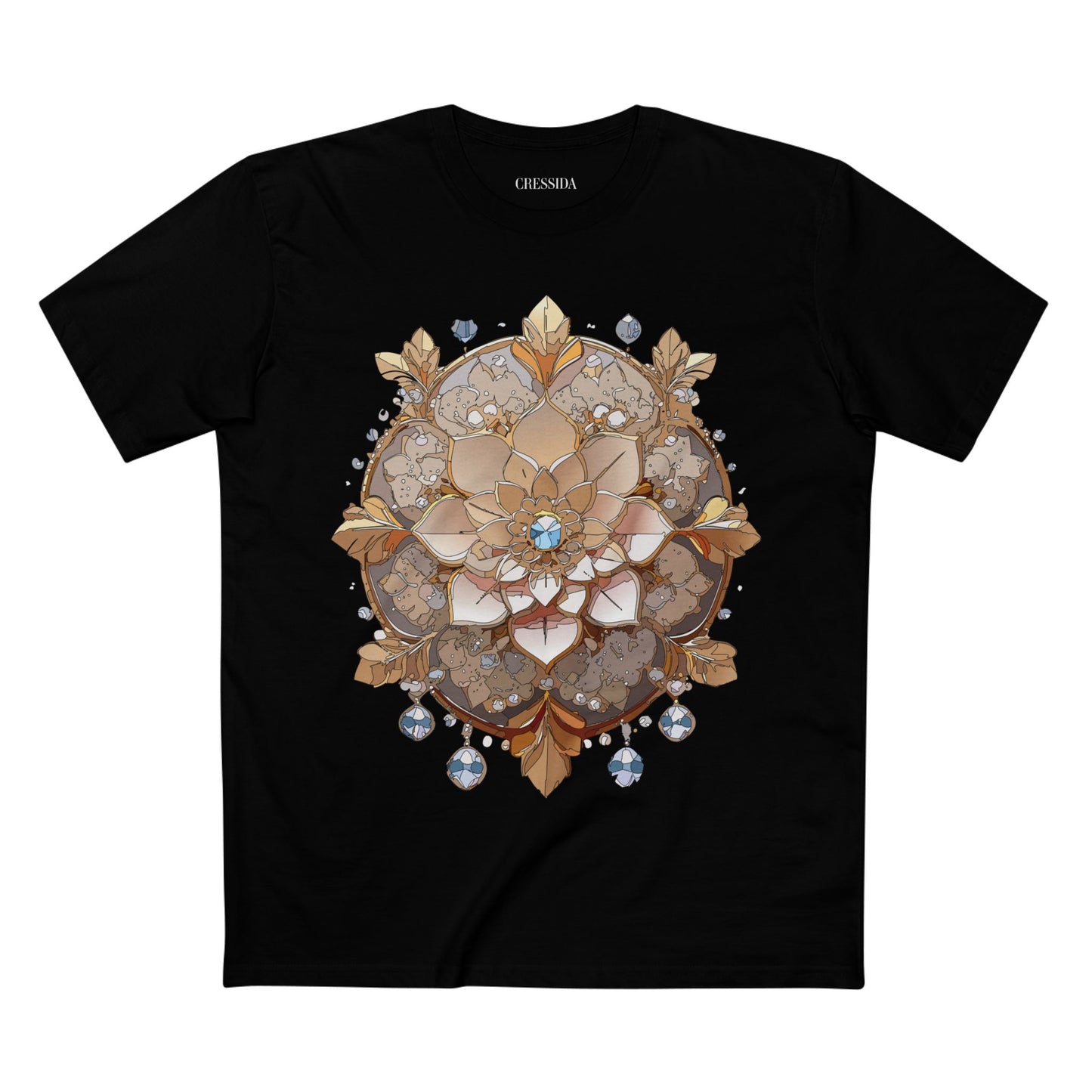 Floral Shirt, Shirt with Flower, Tee Shirt with Antique Flower