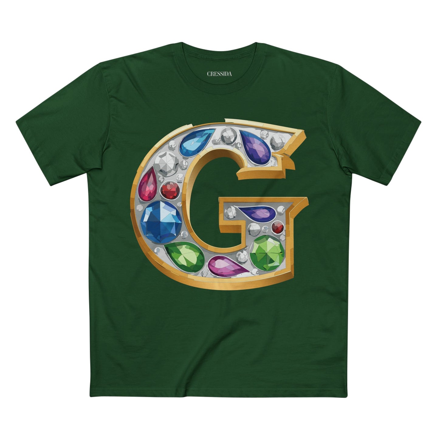 Letter Shirt, Shirt with Letters, Tee Shirt with Gold Letters