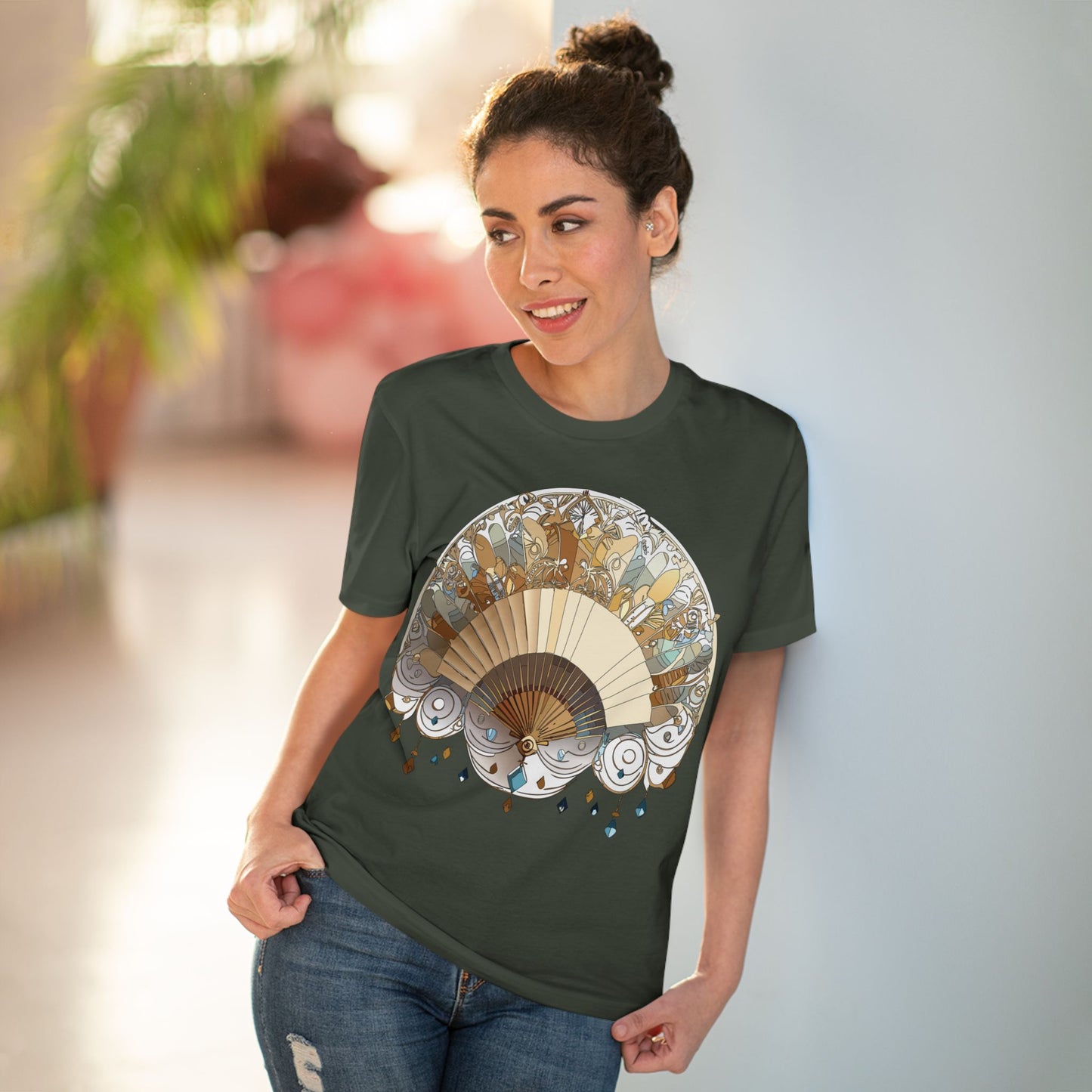 Organic T-shirt with Fan