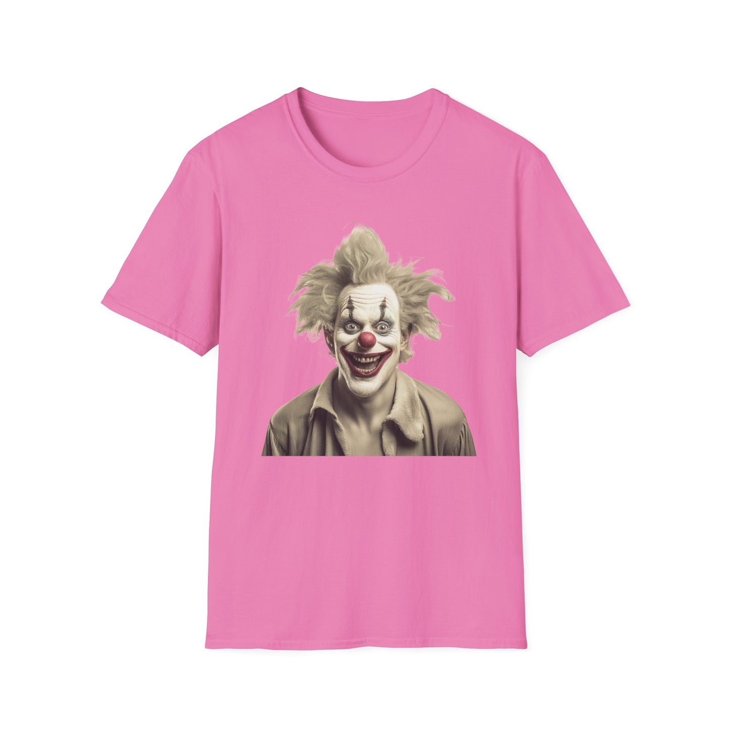 Clown Shirt, T Shirt with Clown, Funny Man Shirt, Tee Shirt with Funny Man, Circus Shirt, Shirt with Circus, Scary Man Shirt, Shirt with Scary Man