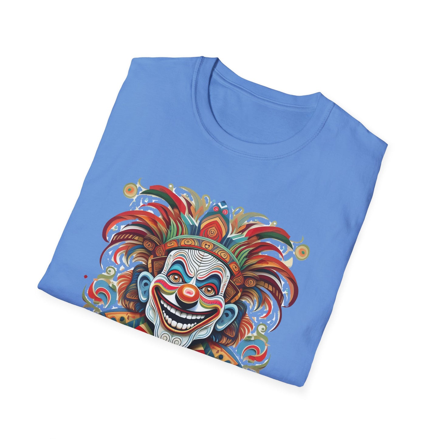 Clown Shirt, T Shirt with Clown, Funny Man Shirt, Tee Shirt with Funny Man, Circus Shirt, Shirt with Circus, Scary Man Shirt, Shirt with Scary Man