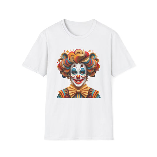 Clown Shirt, T Shirt with Clown, Funny Man Shirt, Tee Shirt with Funny Man, Circus Shirt, Shirt with Circus, Scary Man Shirt, Shirt with Scary Man