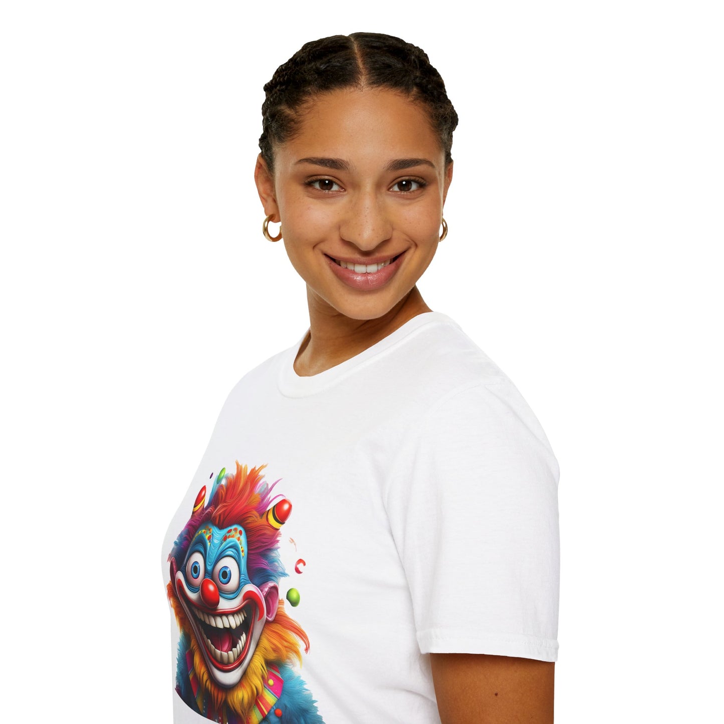 Clown Shirt, T Shirt with Clown, Funny Man Shirt, Tee Shirt with Funny Man, Circus Shirt, Shirt with Circus, Scary Man Shirt, Shirt with Scary Man