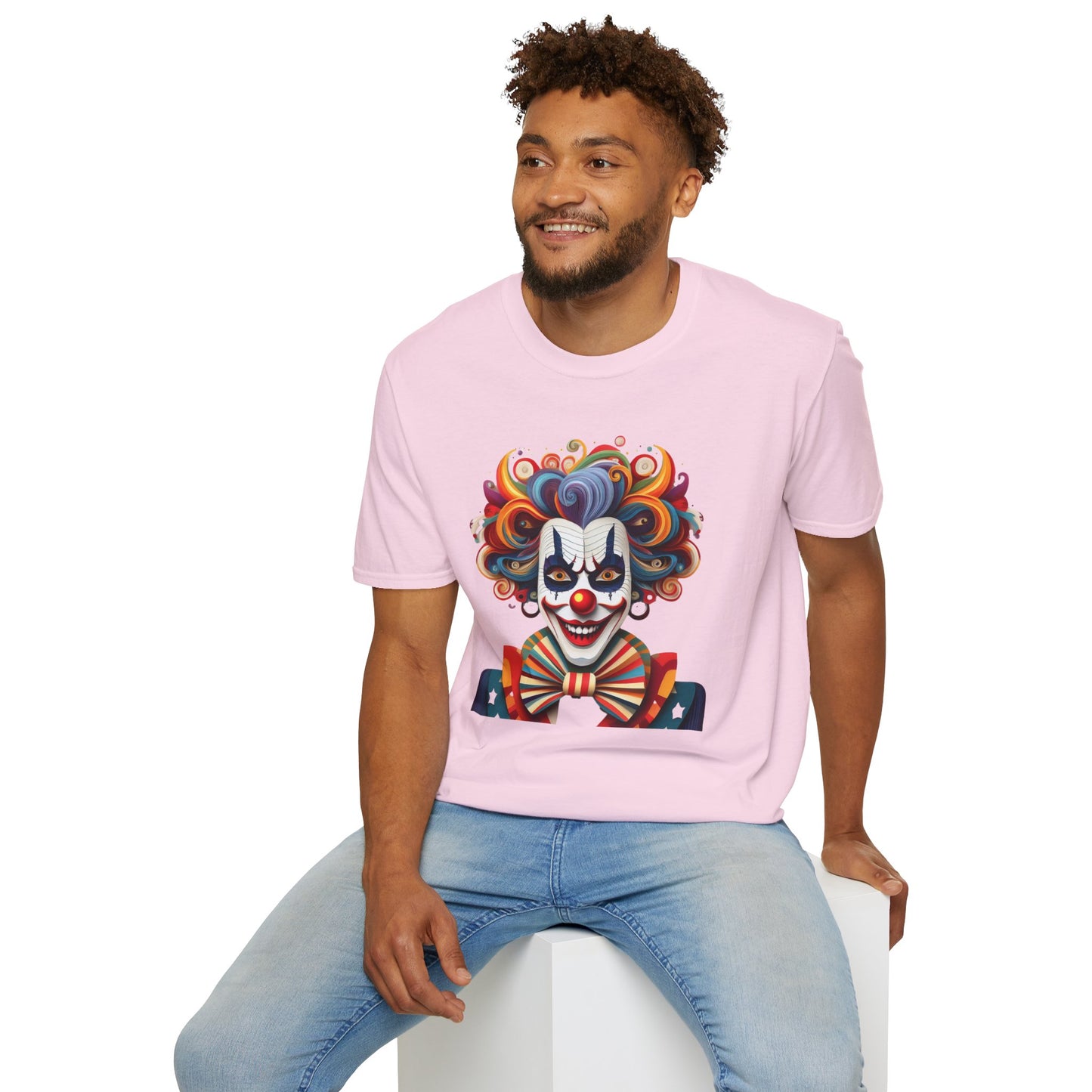 Clown Shirt, T Shirt with Clown, Funny Man Shirt, Tee Shirt with Funny Man, Circus Shirt, Shirt with Circus, Scary Man Shirt, Shirt with Scary Man
