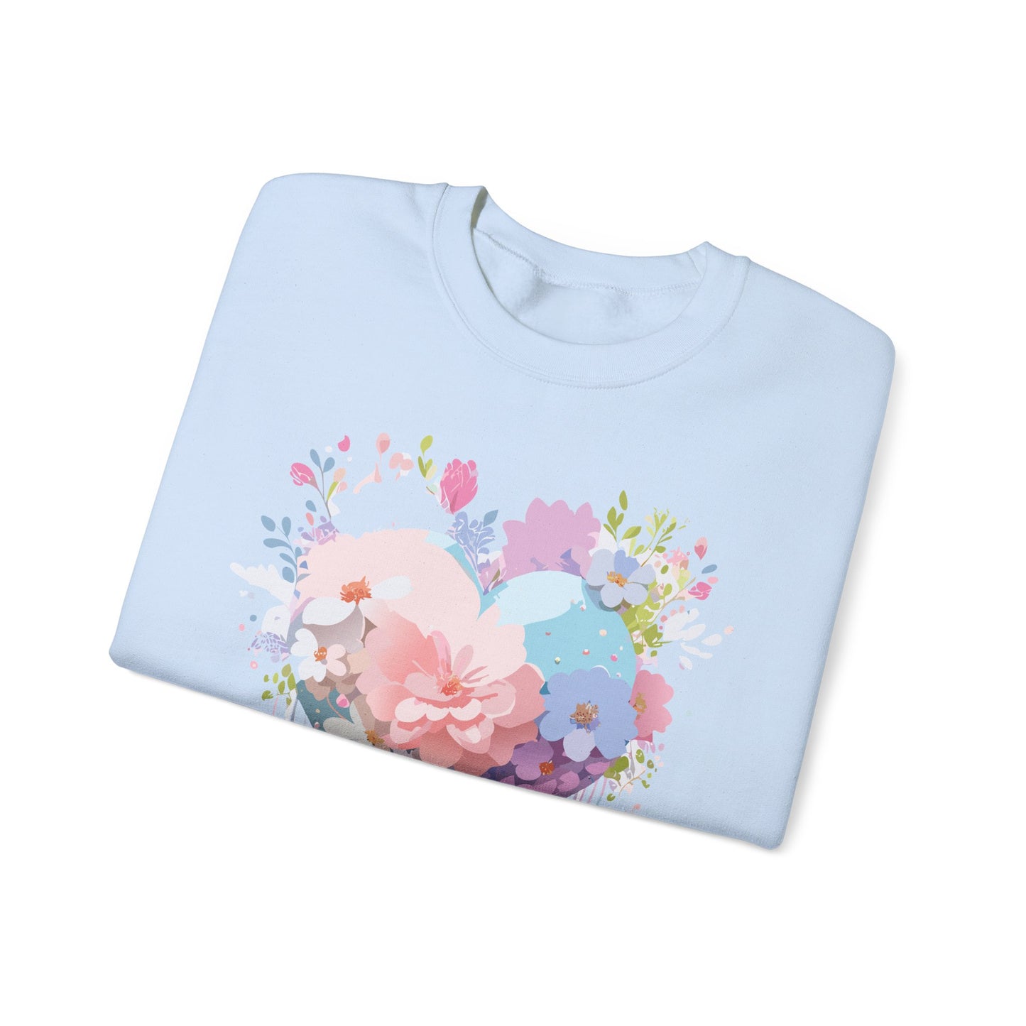 Floral Heart Sweatshirt, Floral Love Sweatshirt, Valentine's Day Sweatshirt, Heart Floral Sweatshirt