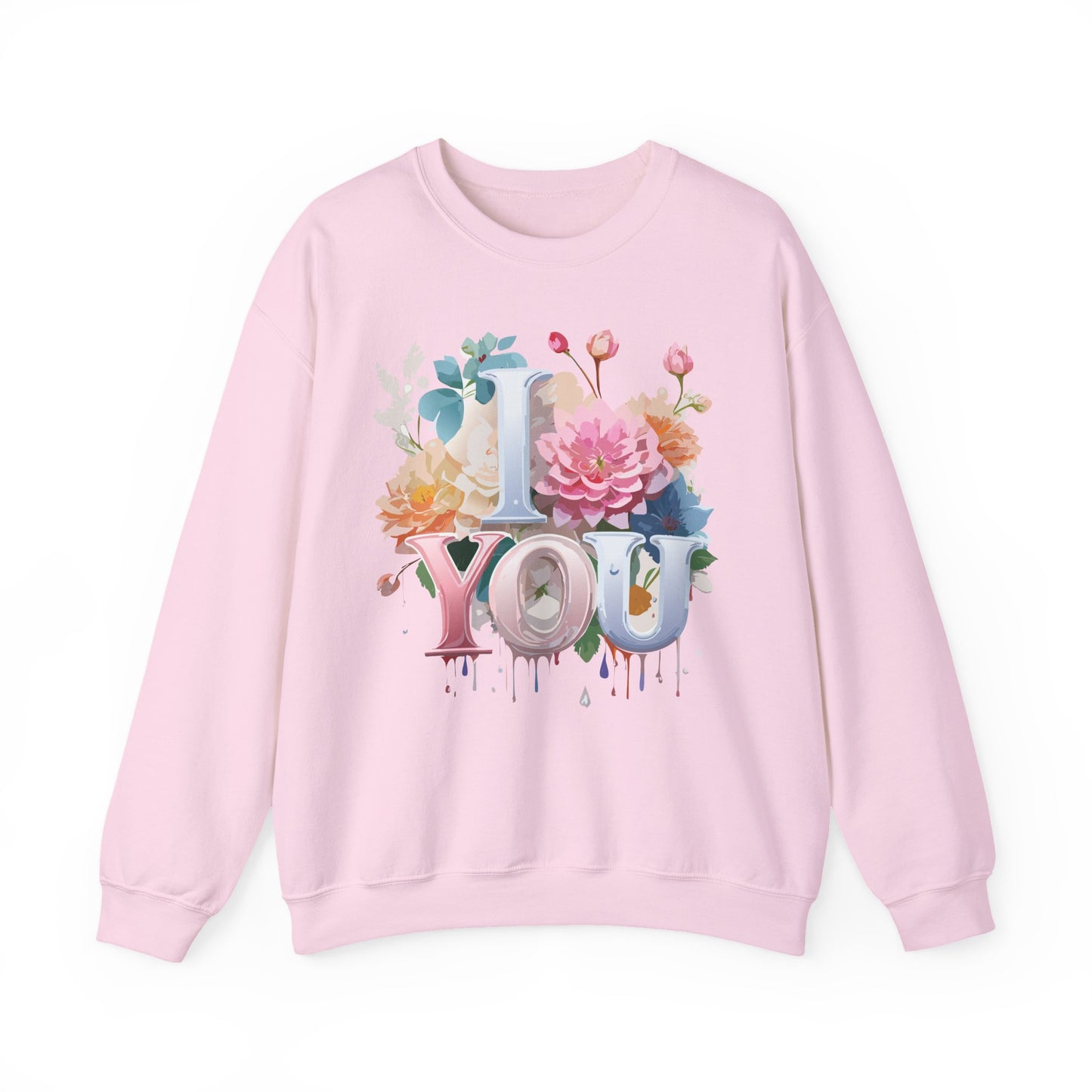 Floral Love Sweatshirt, Valentine's Day Sweatshirt, Love Flower Sweatshirt