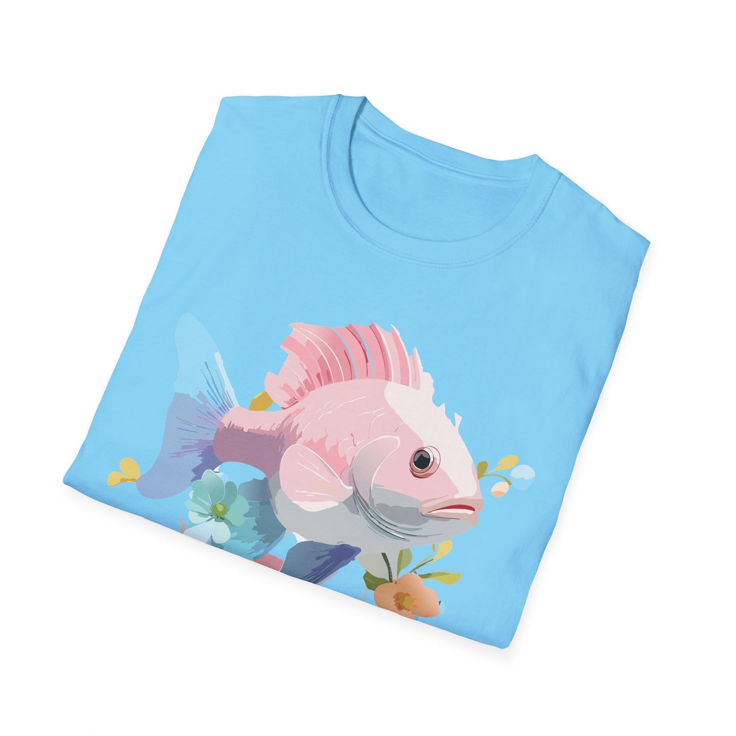 Fish Art Design Shirt, T Shirt with Fish, Graphic Shirt, Tee Shirt with Graphic Design, Shirt with Fish Graphic Art
