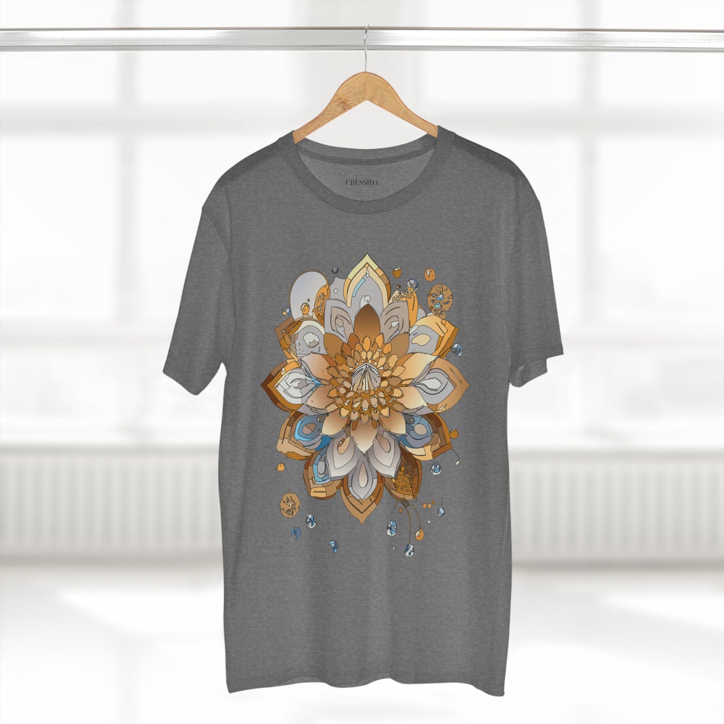 Floral Shirt, Shirt with Flower, Tee Shirt with Antique Flower