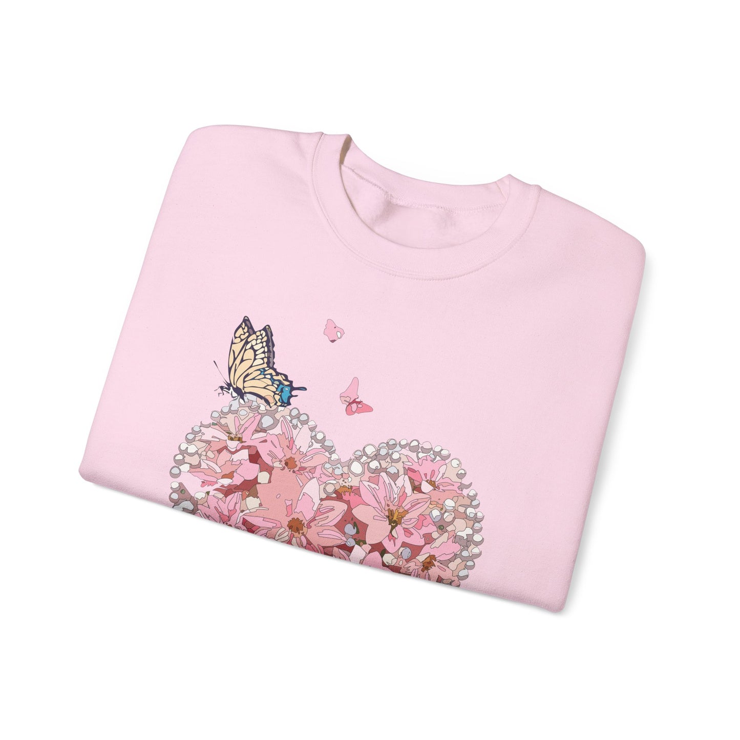 Floral Heart Sweatshirt, Floral Love Sweatshirt, Valentine's Day Sweatshirt, Heart Floral Sweatshirt