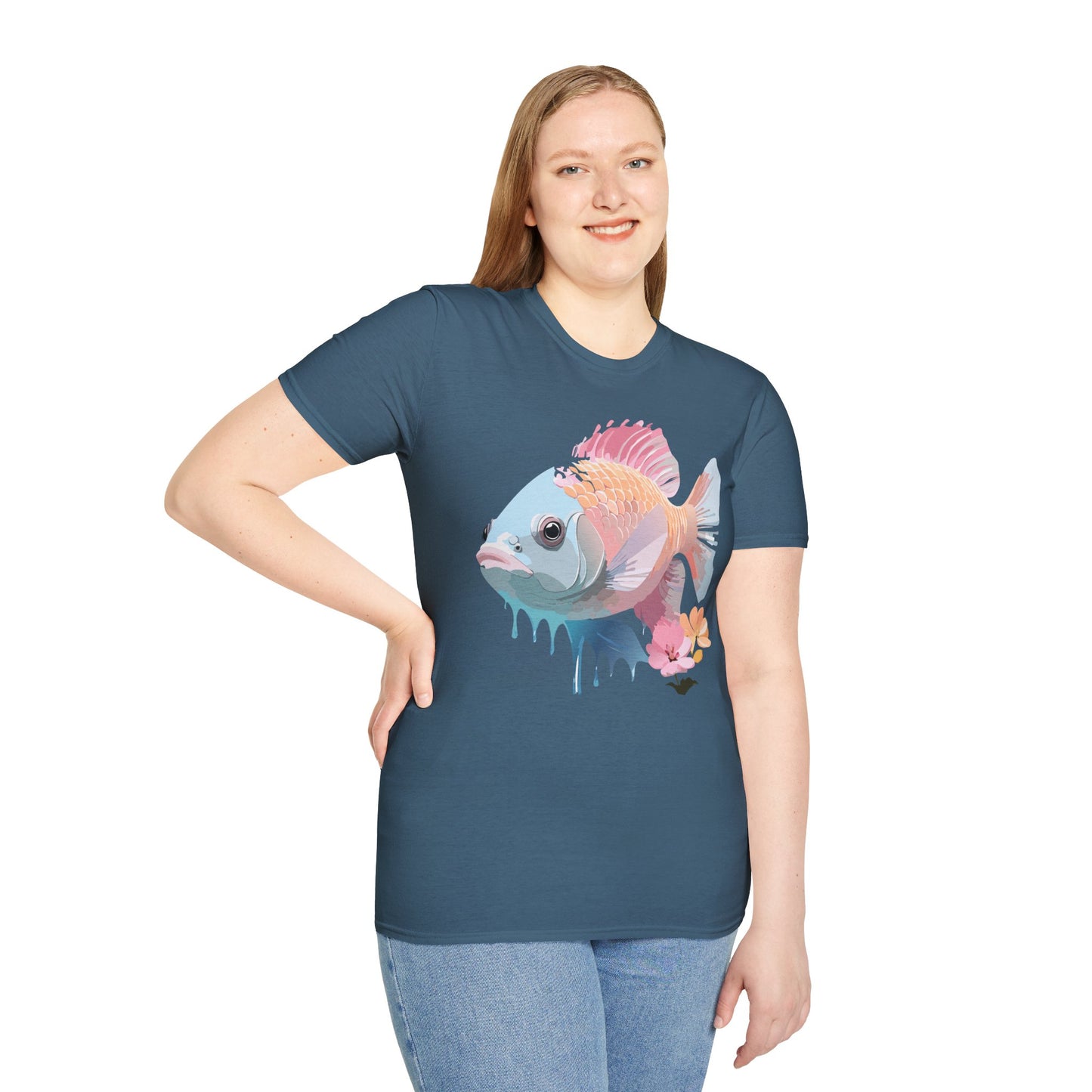 Copy of Fish Art Design Shirt, T Shirt with Fish, Graphic Shirt, Tee Shirt with Graphic Design, Shirt with Fish Graphic Art