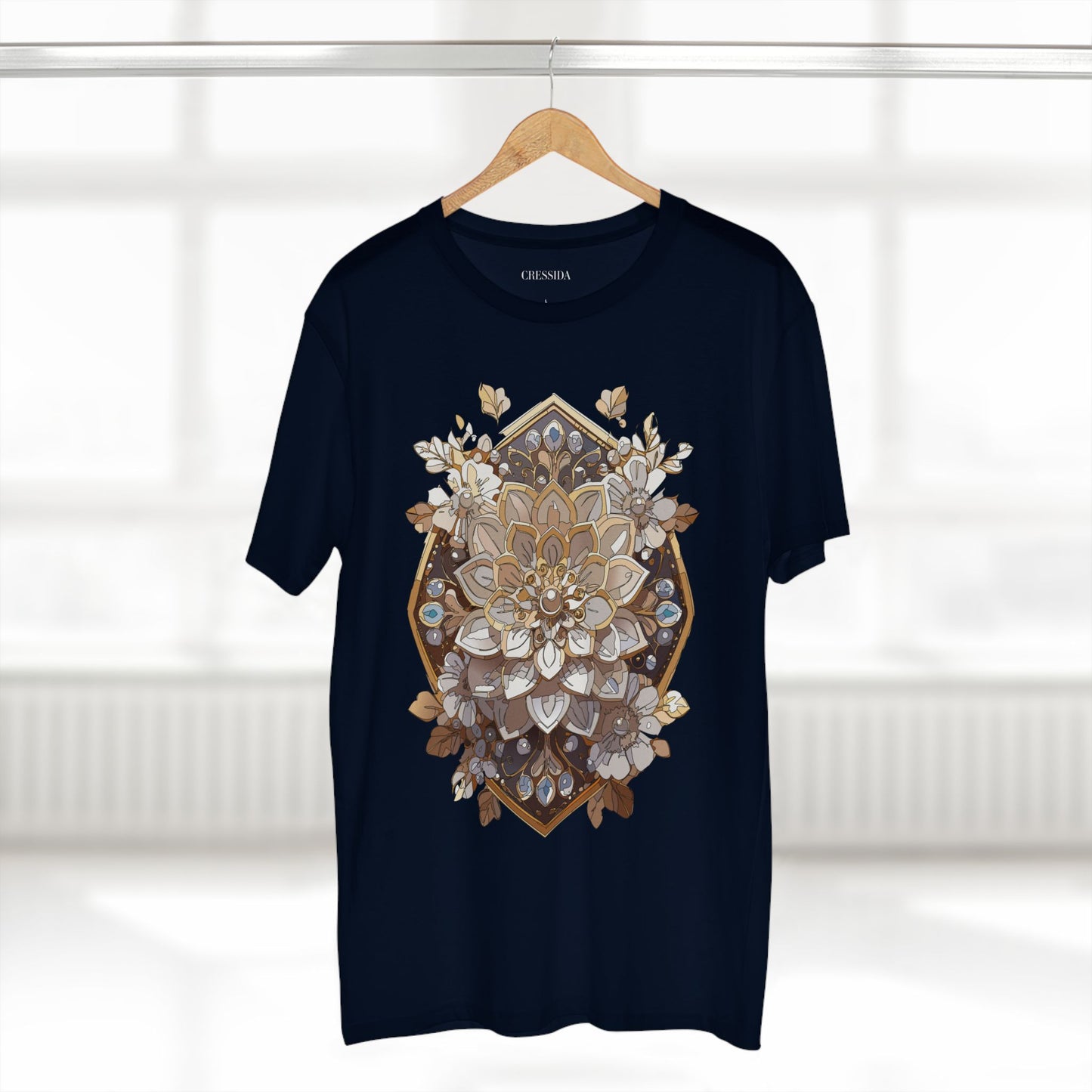 Floral Shirt, Shirt with Flower, Tee Shirt with Antique Flower