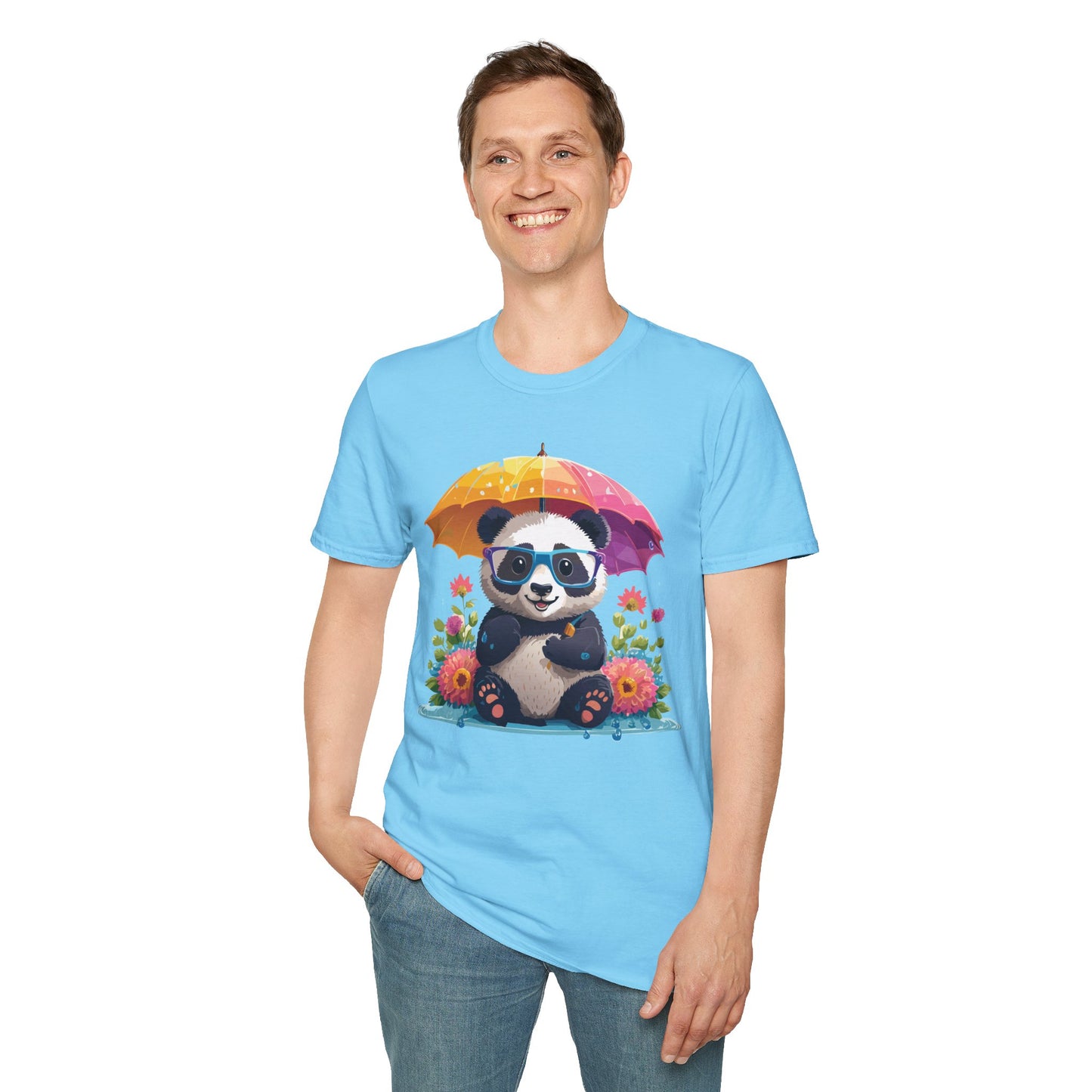 Panda Shirt, T Shirt with Panda, Animal Shirt, Tee Shirt with Animals